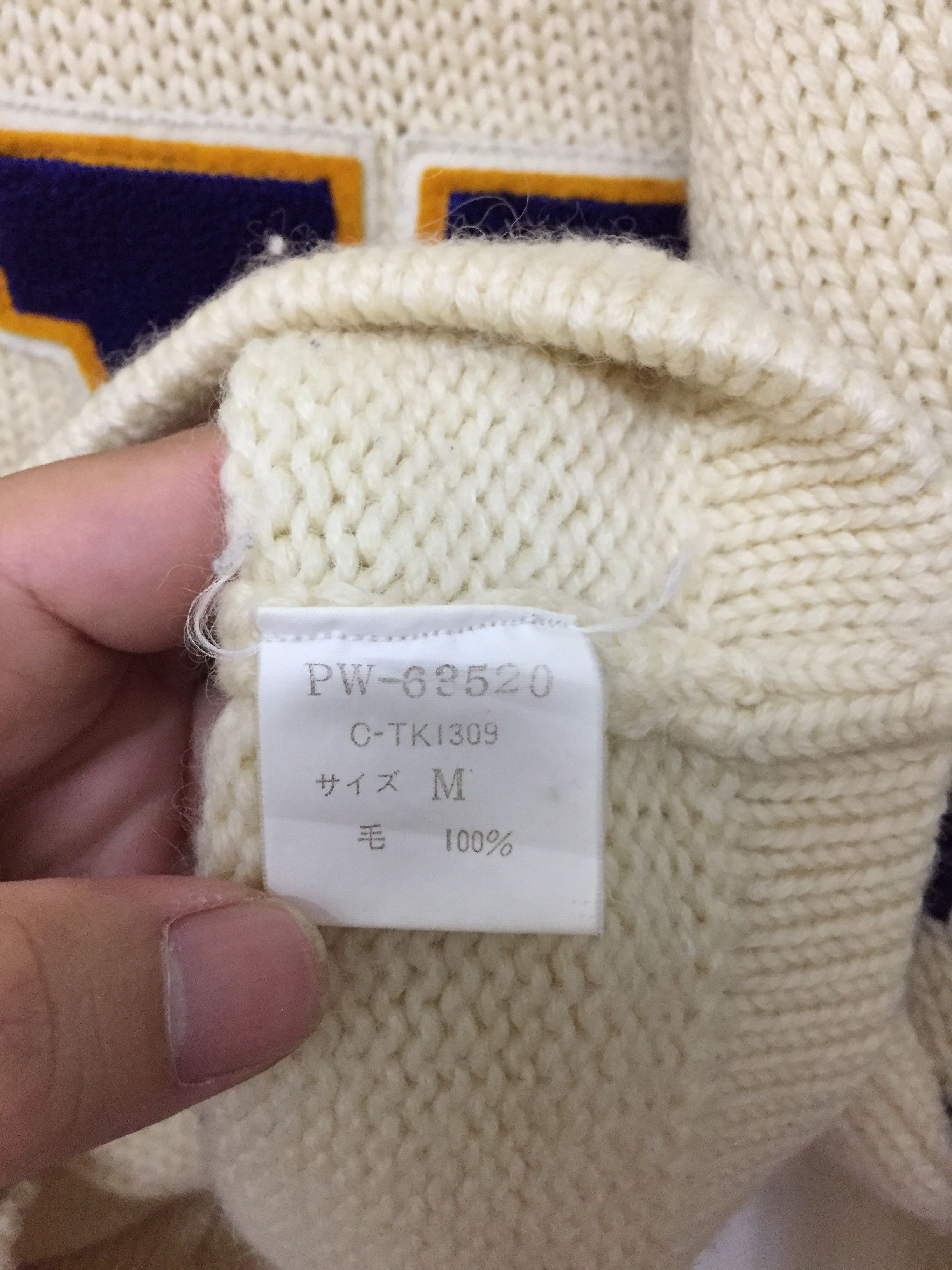Japanese Brand × Van Vintage VAN JAC VanGuard Lion patch cable knit 100% wool Size US L / EU 52-54 / 3 - 10 Thumbnail