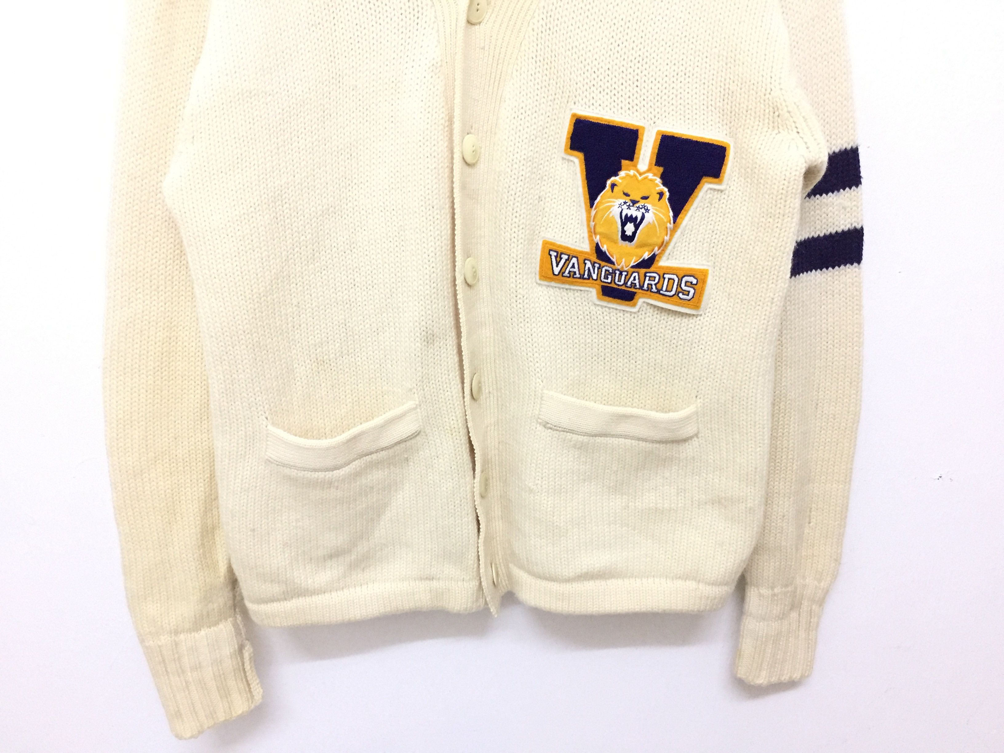 Japanese Brand × Van Vintage VAN JAC VanGuard Lion patch cable knit 100% wool Size US L / EU 52-54 / 3 - 4 Thumbnail