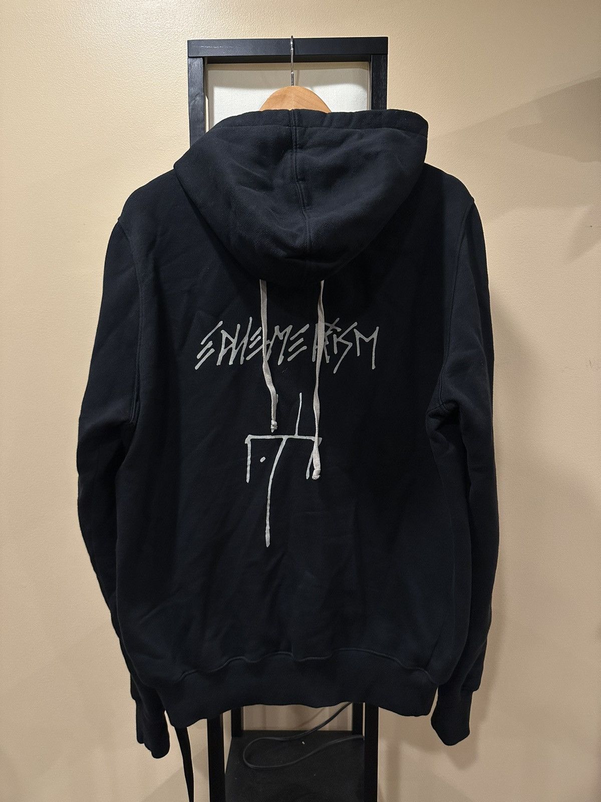 image of Rick Owens x Rick Owens Drkshdw Rick Owen Drkshdw Jason’S Ephemerism Black Hoodie (Size Small)