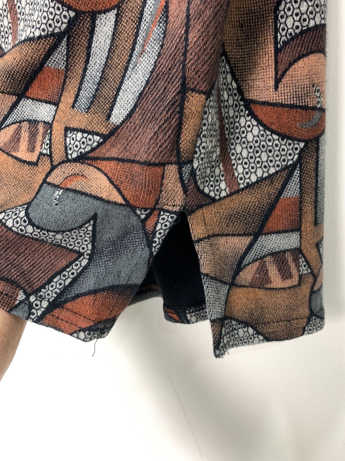 Japanese Brand ANSEL Mosaic Paislee Art Patten Fullprint Strech Sweatshirt Size M / US 6-8 / IT 42-44 - 10 Thumbnail