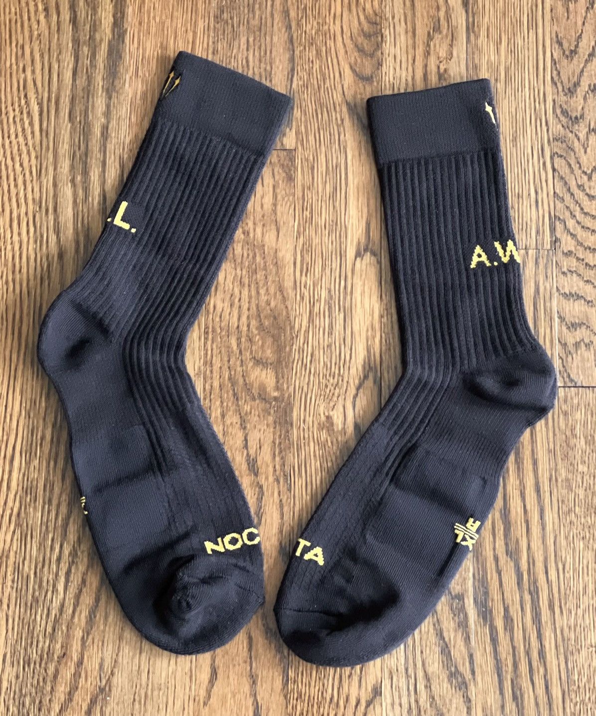 Drake × Nike Small NOCTA Crew Socks Black Gold One Pair OVO SS Air CLB Size ONE SIZE - 6 Thumbnail