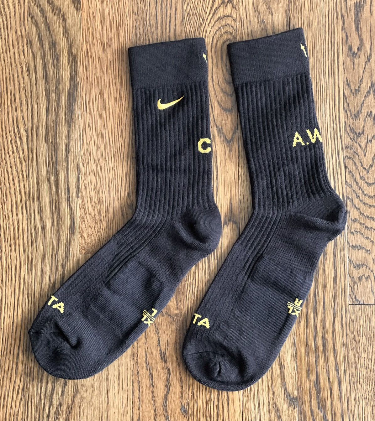 Drake × Nike Small NOCTA Crew Socks Black Gold One Pair OVO SS Air CLB Size ONE SIZE - 2 Thumbnail