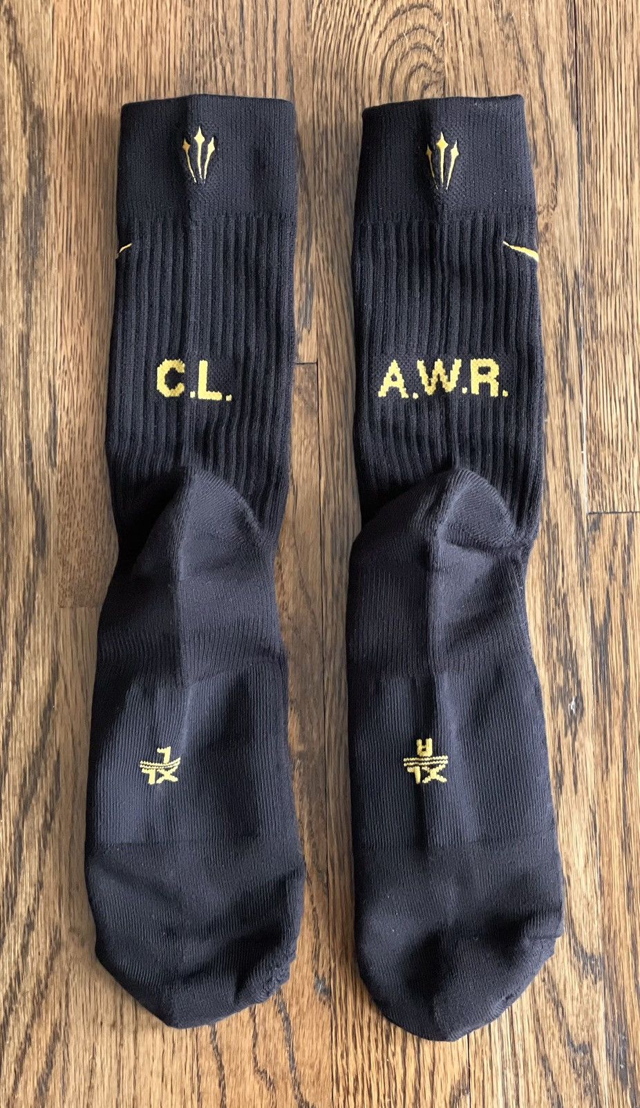 Drake × Nike Small NOCTA Crew Socks Black Gold One Pair OVO SS Air CLB Size ONE SIZE - 3 Thumbnail