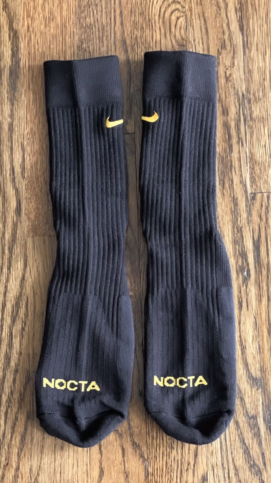 Drake × Nike Small NOCTA Crew Socks Black Gold One Pair OVO SS Air CLB Size ONE SIZE - 4 Thumbnail