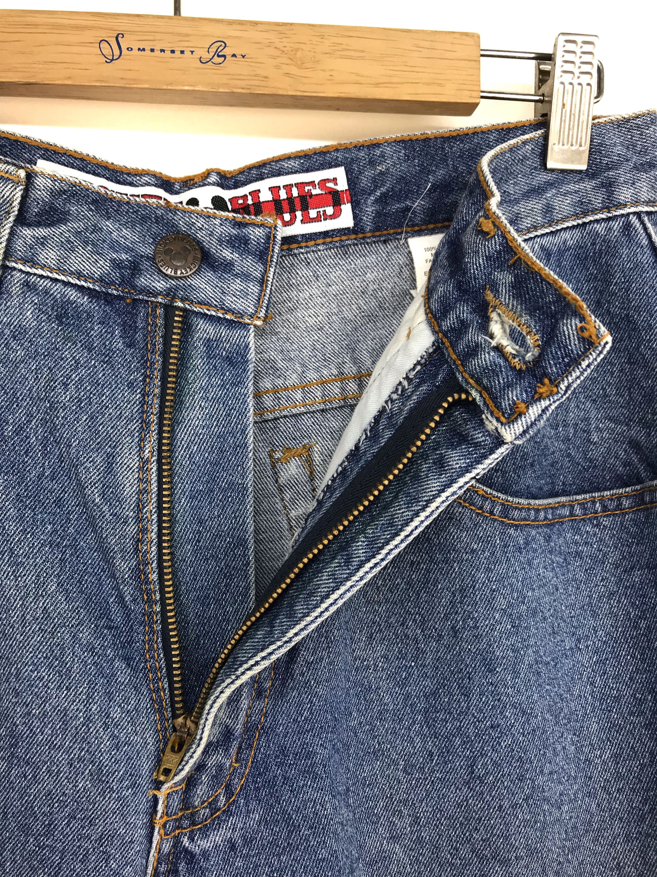 Mickey Mouse Vintage 80s MICKEY MOUSE Patches Denim Jeans Size US 29 - 17 Thumbnail