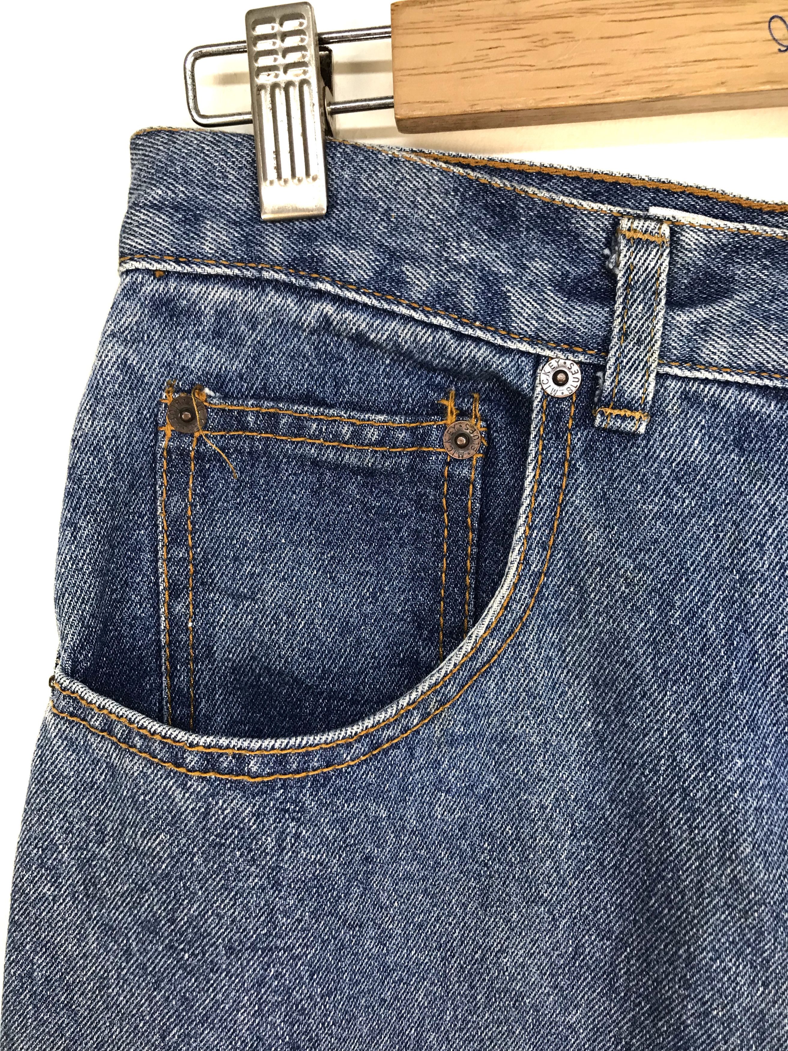 Mickey Mouse Vintage 80s MICKEY MOUSE Patches Denim Jeans Size US 29 - 3 Thumbnail