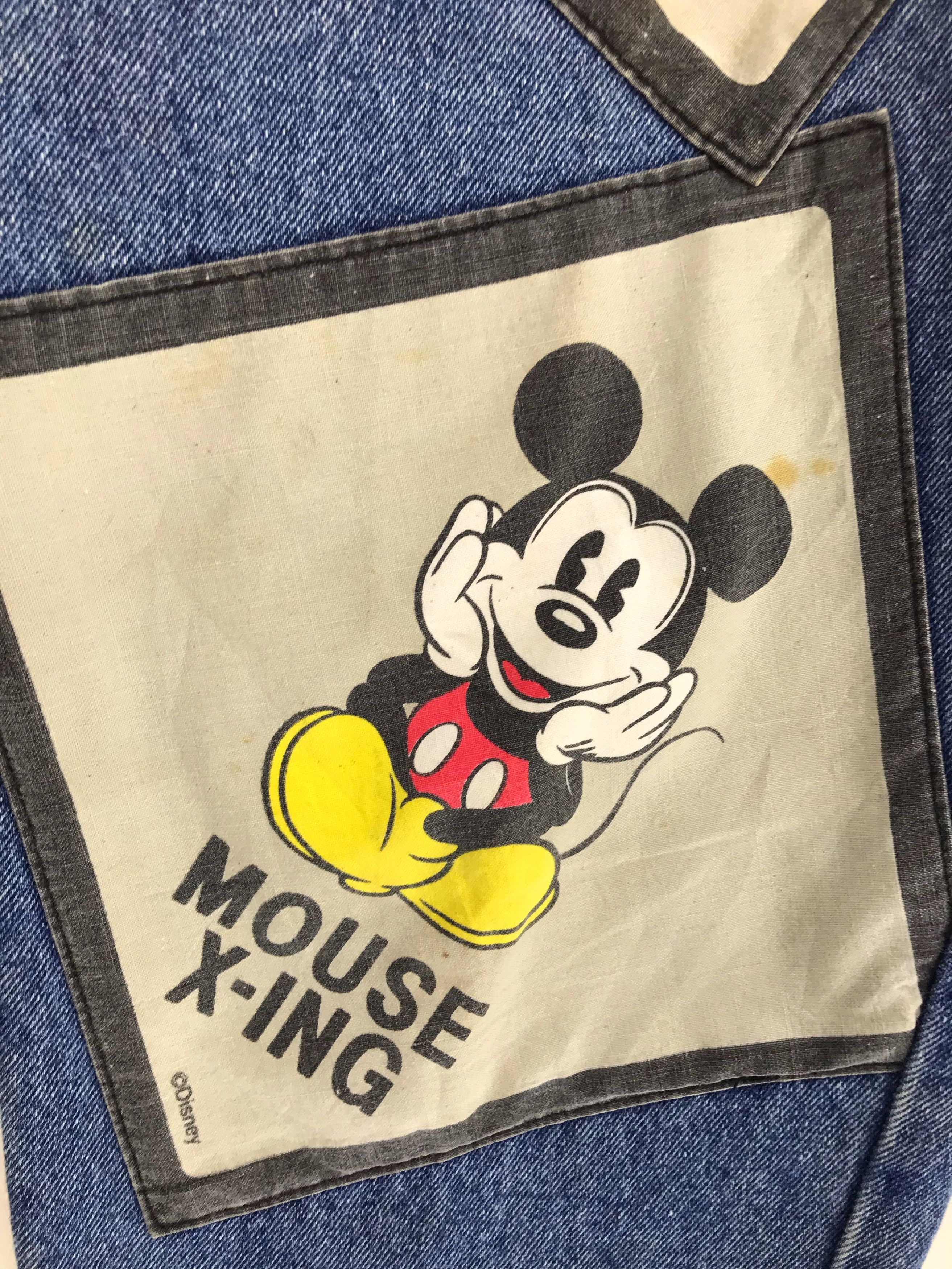 Mickey Mouse Vintage 80s MICKEY MOUSE Patches Denim Jeans Size US 29 - 7 Thumbnail