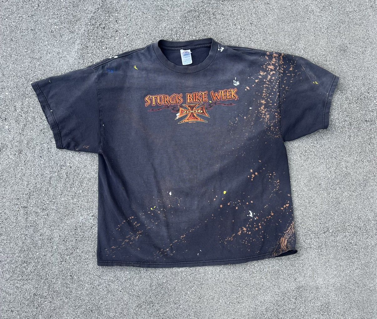 Harley Davidson × Vintage Custom Harley Davidson T-Shirt Distressed Sun Faded 2006 Size US XL / EU 56 / 4 - 1 Thumbnail