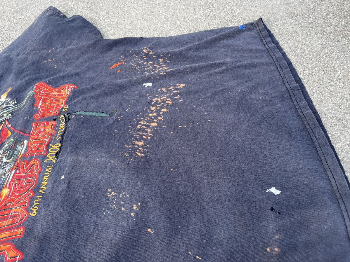 Harley Davidson × Vintage Custom Harley Davidson T-Shirt Distressed Sun Faded 2006 Size US XL / EU 56 / 4 - 9 Thumbnail