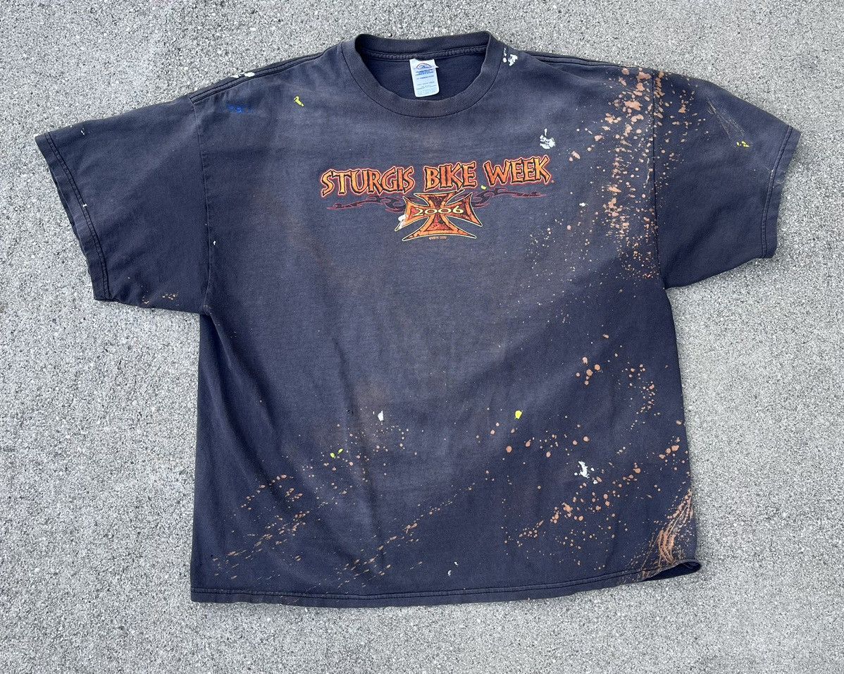 Harley Davidson × Vintage Custom Harley Davidson T-Shirt Distressed Sun Faded 2006 Size US XL / EU 56 / 4 - 11 Thumbnail