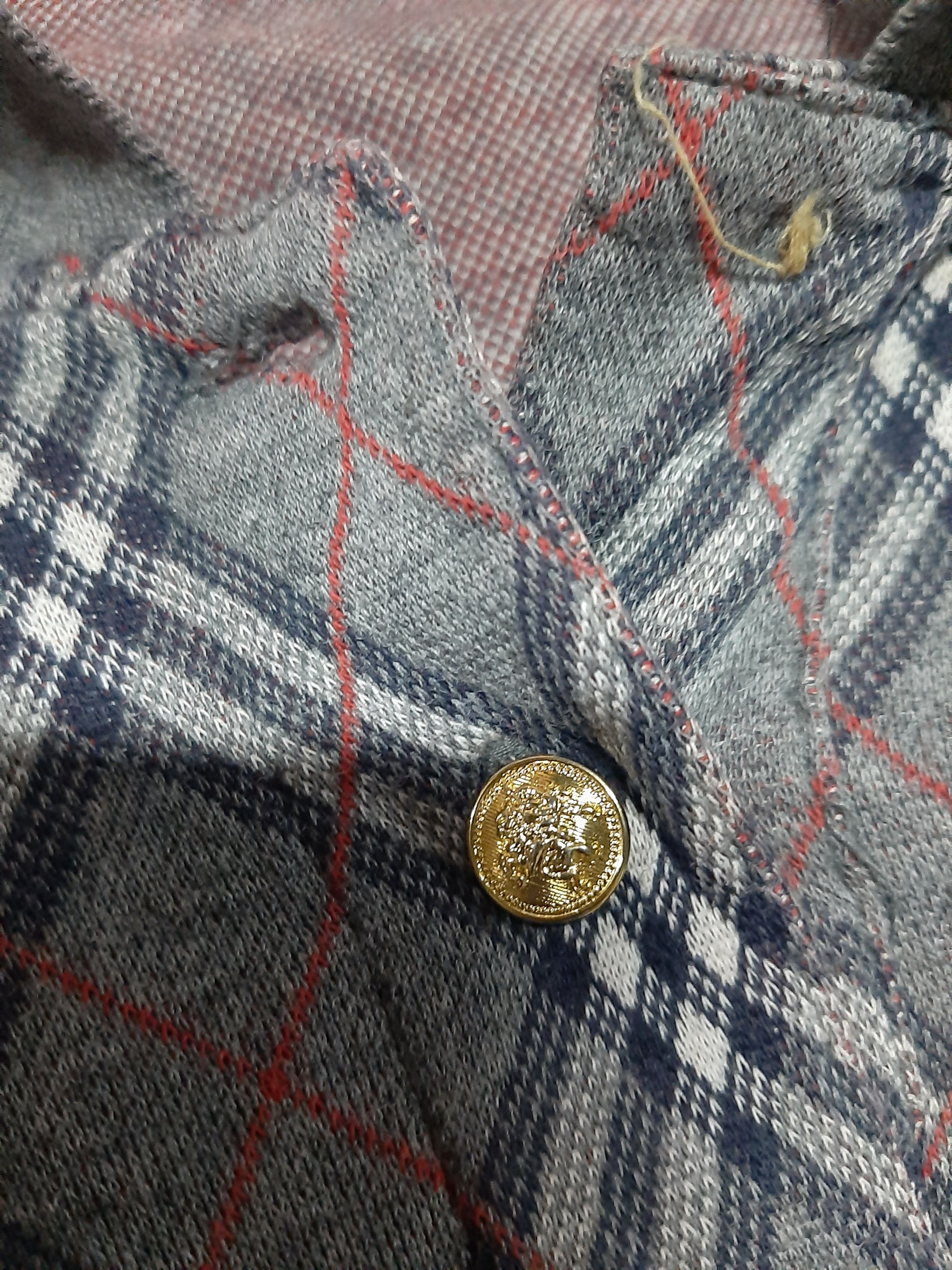 Burberry × Vintage VTG SINGLE STICH BURBERRYS NOVA CHEK LONG SLEEVE FOR GIRLLL Size M / US 6-8 / IT 42-44 - 3 Thumbnail