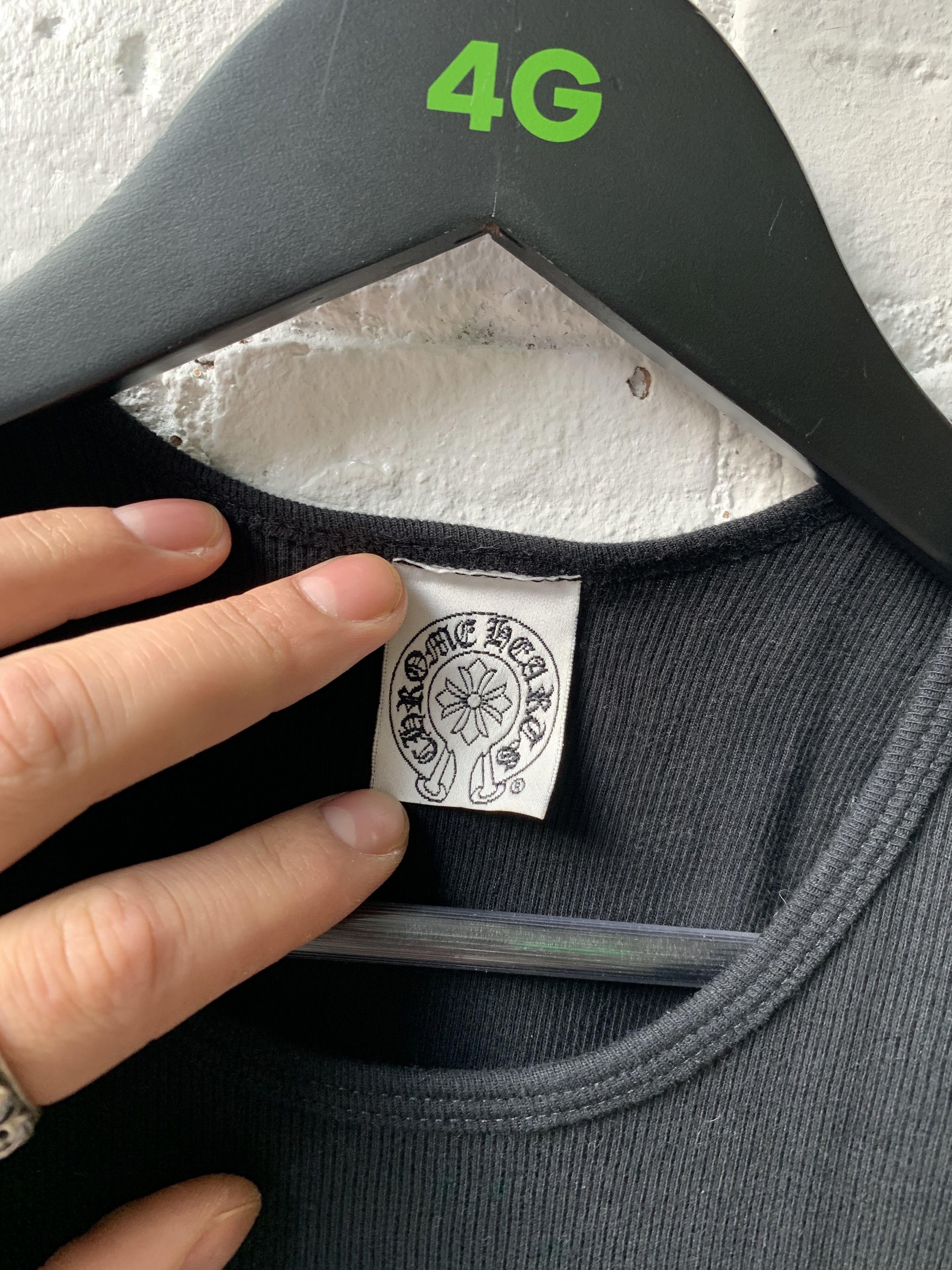 Chrome Hearts × Vintage Chrome Hearts Vintage Black Cross Tank top OS Size ONE SIZE - 4 Thumbnail