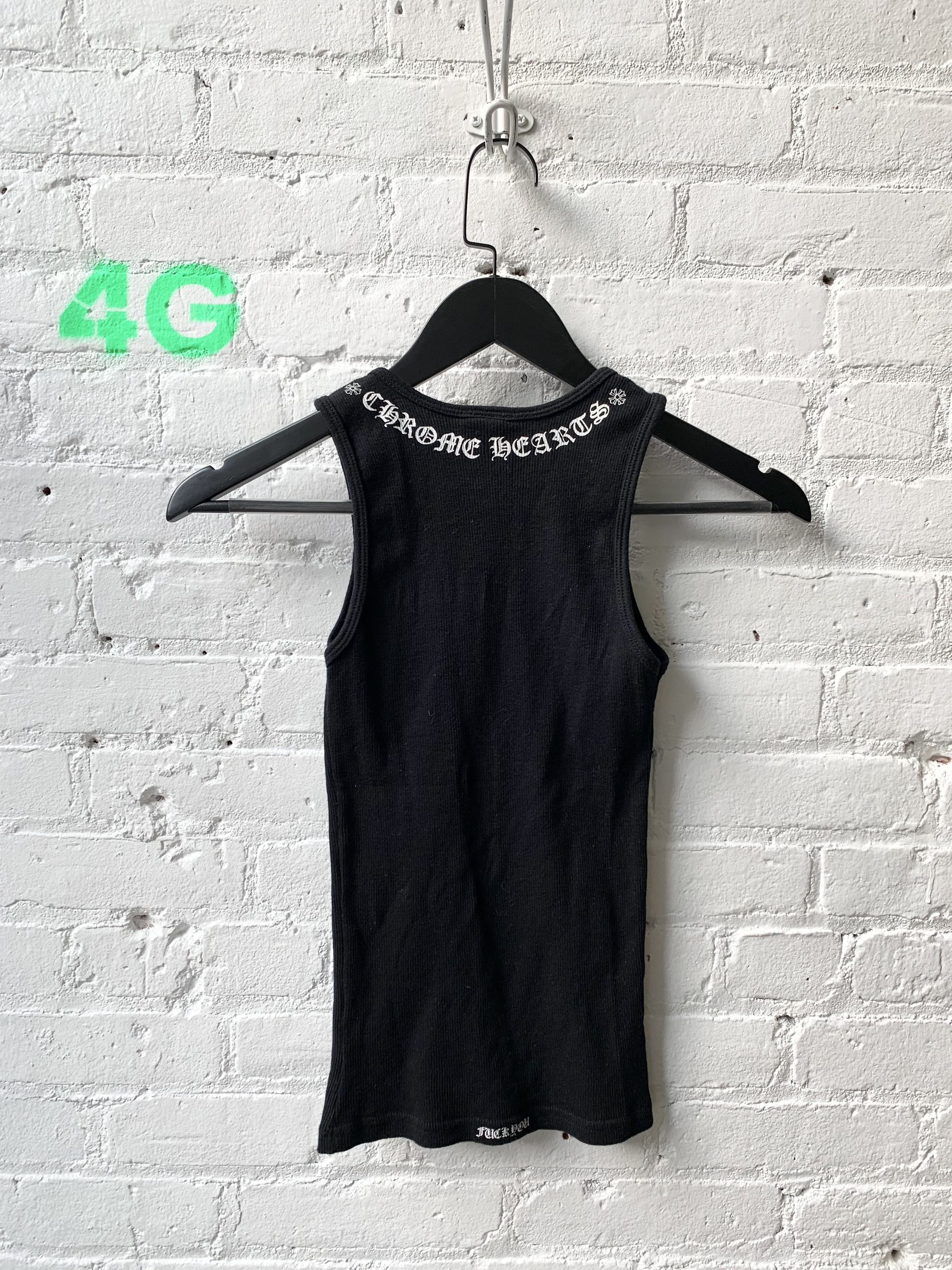 Chrome Hearts × Vintage Chrome Hearts Vintage Black Cross Tank top OS Size ONE SIZE - 2 Thumbnail