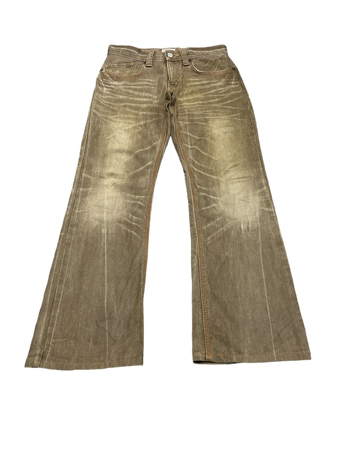 Edwin × Japanese Brand EDWIN XV FLARED DISTRESSED DENIM PANTS Size US 32 / EU 48 - 2 Thumbnail