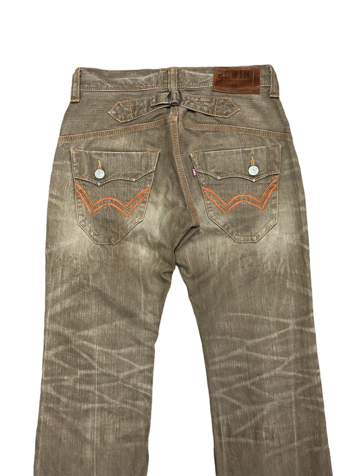 Edwin × Japanese Brand EDWIN XV FLARED DISTRESSED DENIM PANTS Size US 32 / EU 48 - 7 Thumbnail