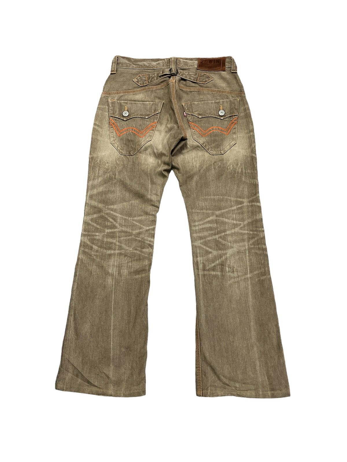 Edwin × Japanese Brand EDWIN XV FLARED DISTRESSED DENIM PANTS Size US 32 / EU 48 - 6 Thumbnail