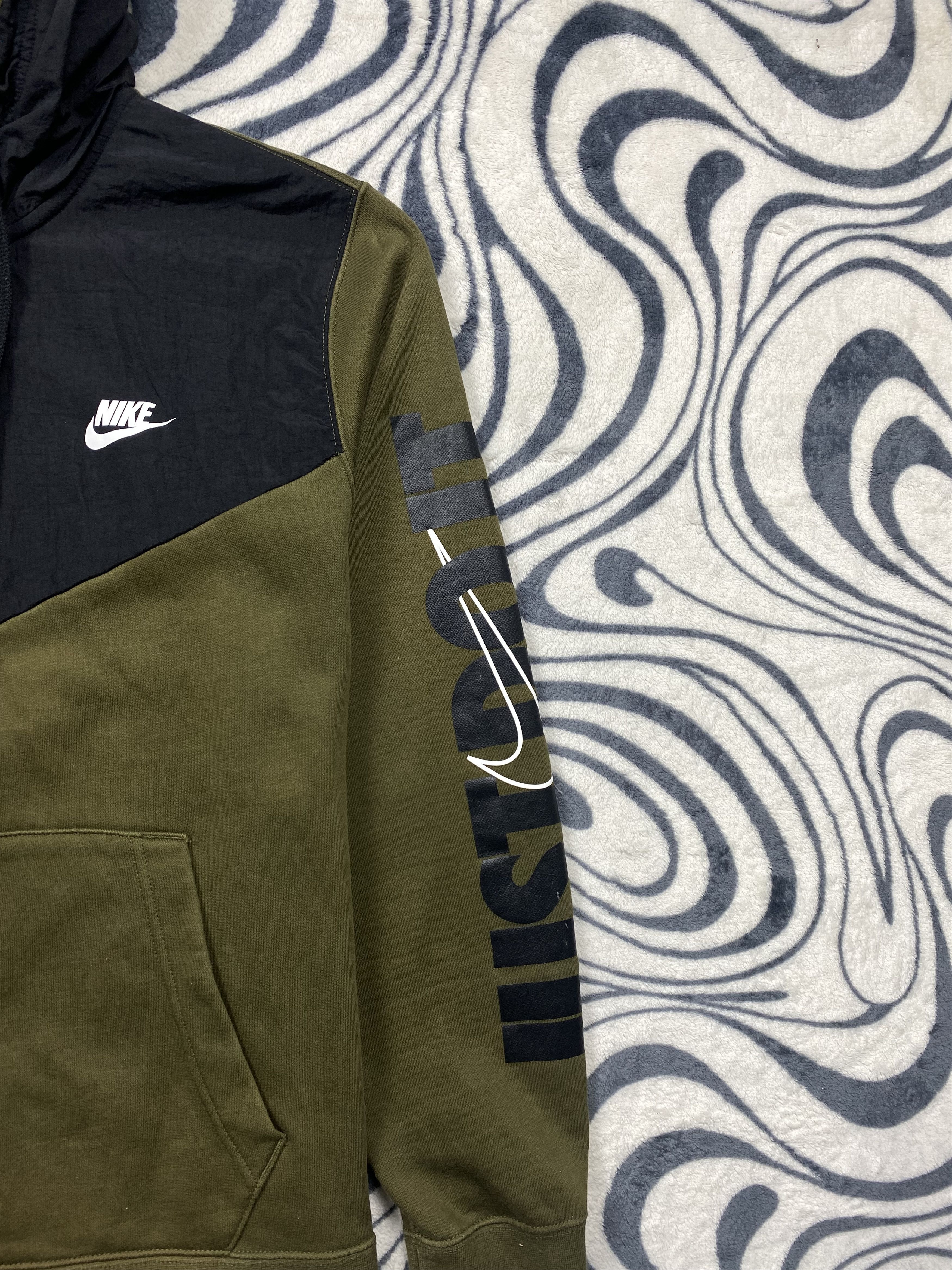 Nike Nike Mens Nylon + Cotton Hoodie Y2K Drill Size US M / EU 48-50 / 2 - 2 Thumbnail
