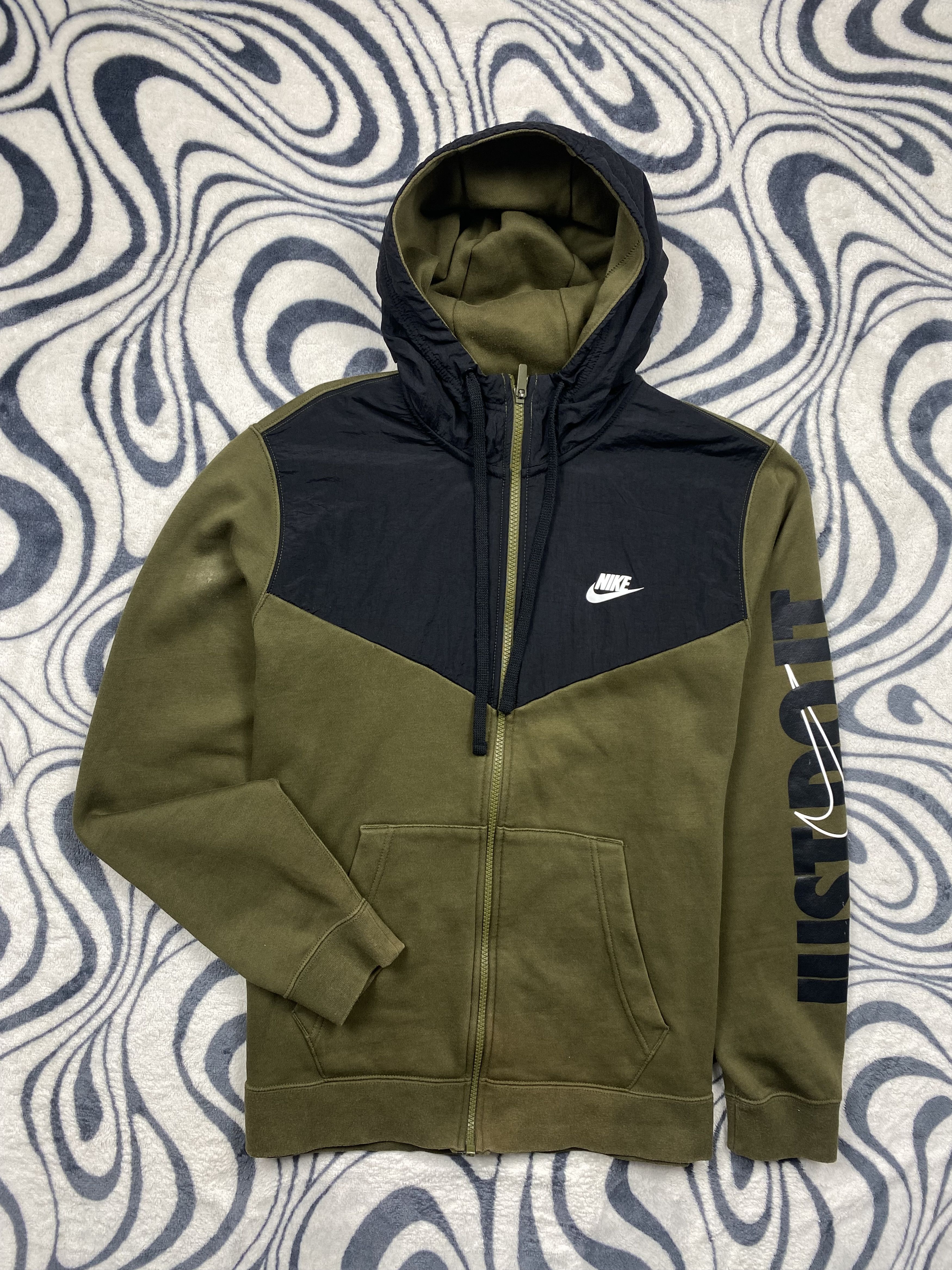 Nike Nike Mens Nylon + Cotton Hoodie Y2K Drill Size US M / EU 48-50 / 2 - 1 Thumbnail