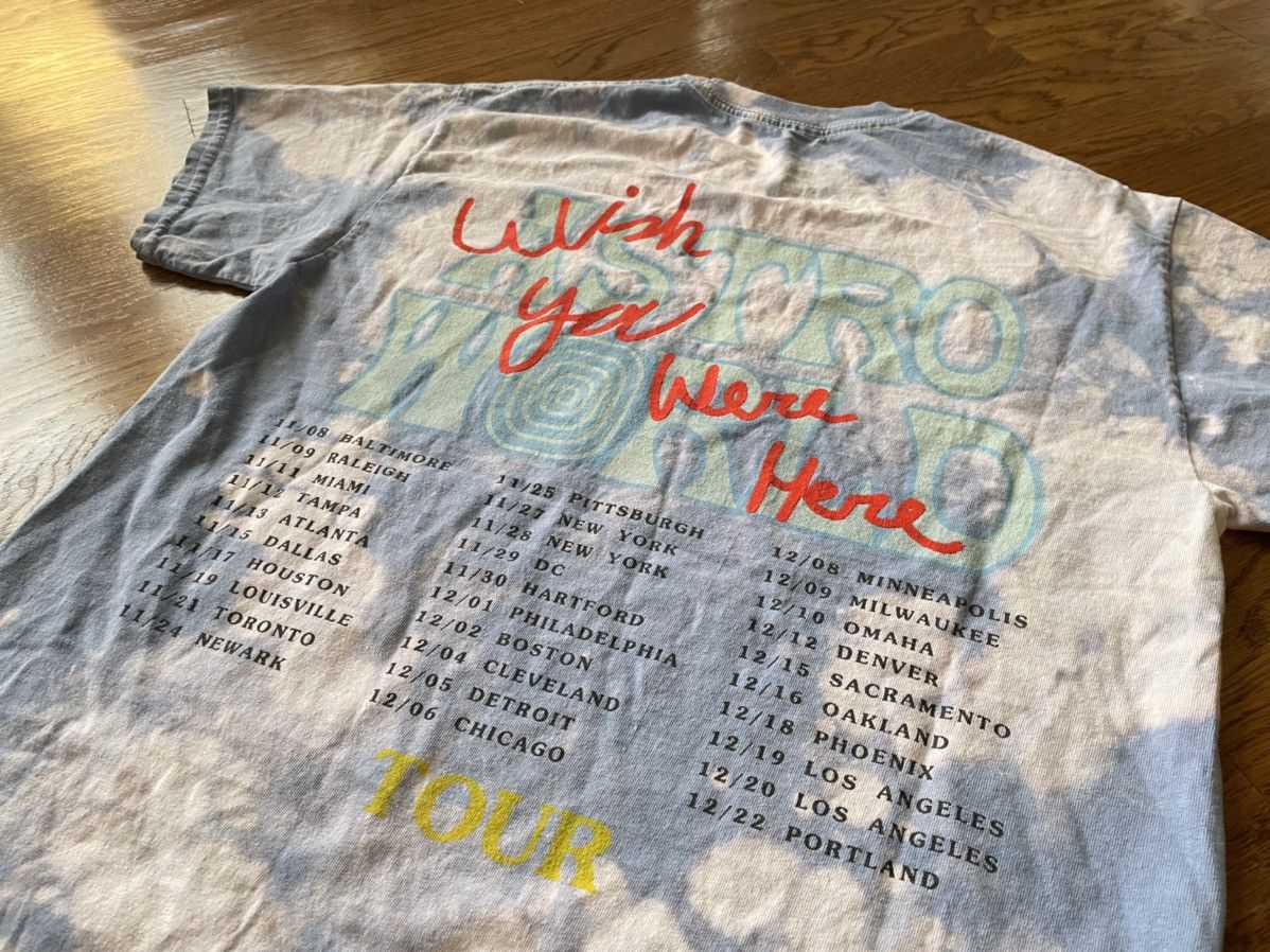 Travis Scott Small Blue Tie Dye Cactus Jack No Bystanders Tour Tee Shirt Size US S / EU 44-46 / 1 - 5 Thumbnail