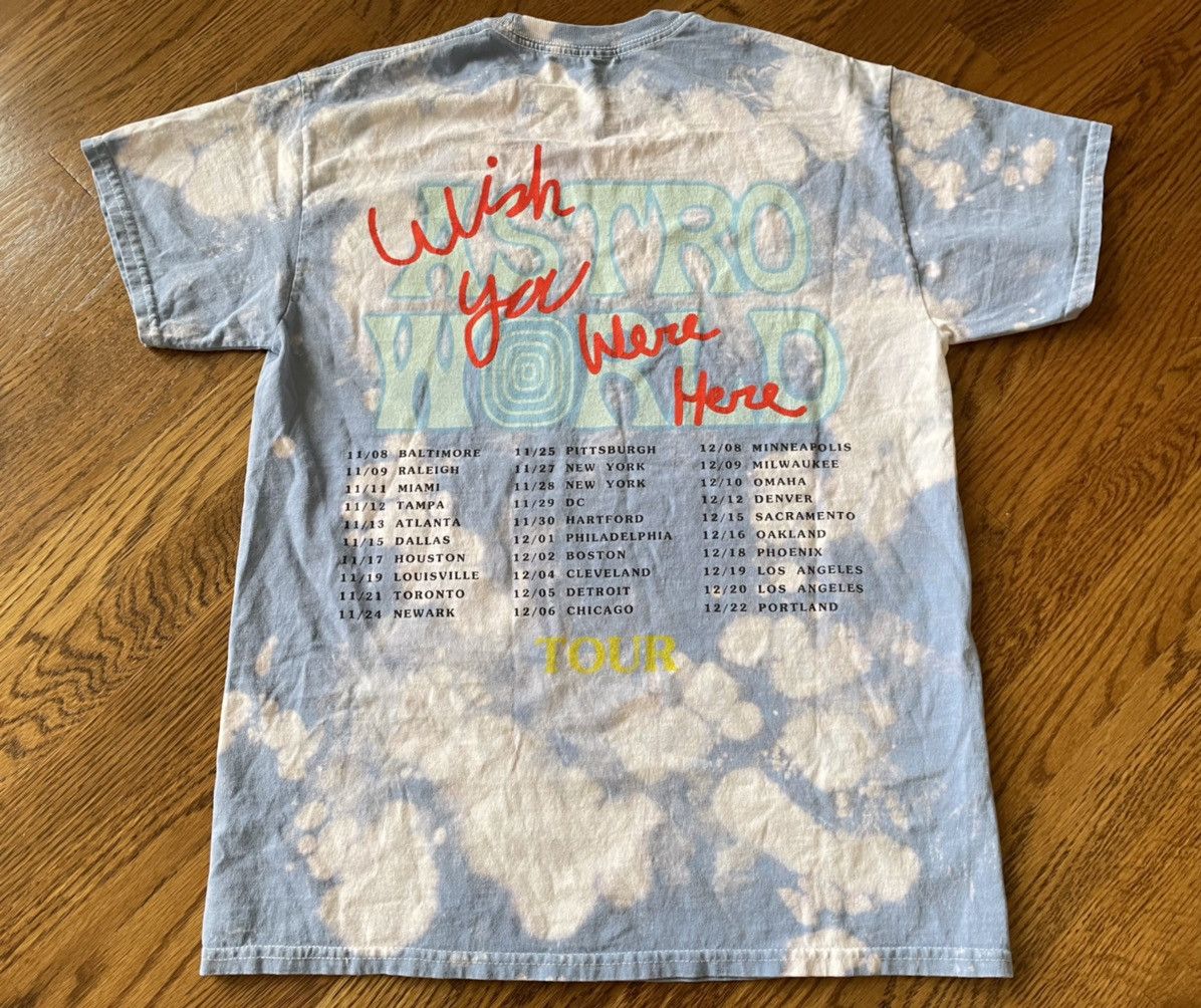 Travis Scott Small Blue Tie Dye Cactus Jack No Bystanders Tour Tee Shirt Size US S / EU 44-46 / 1 - 1 Thumbnail