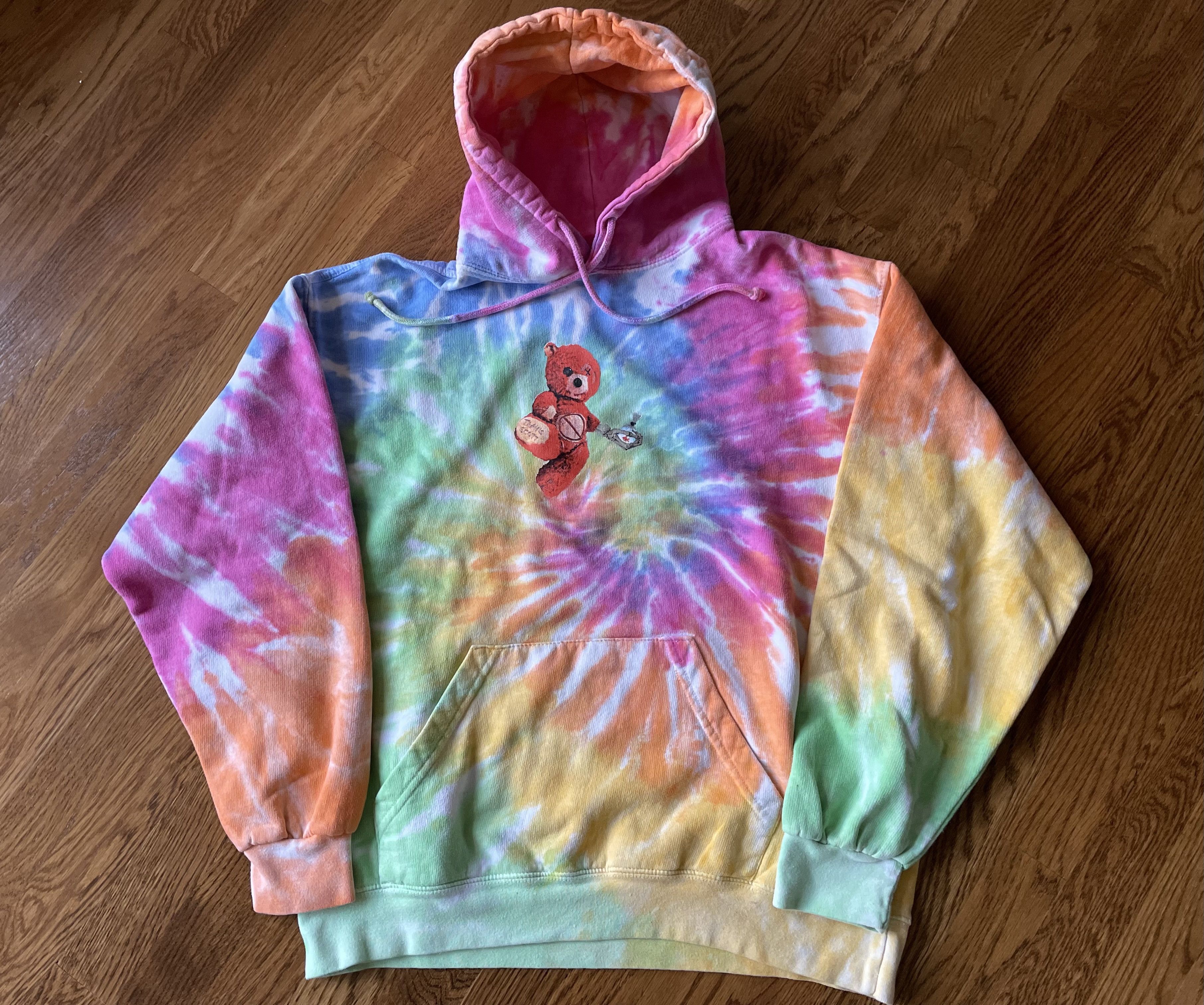 Travis Scott Medium Rainbow Tour Astroworld Festival Tie Dye Hoodie Tee Size US M / EU 48-50 / 2 - 1 Thumbnail