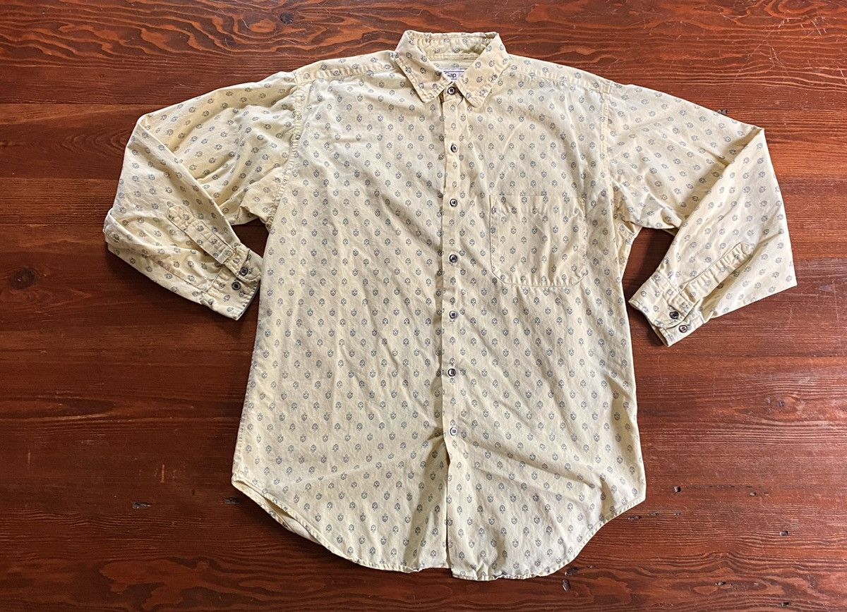 Gap Vintage 80’s Gap Shields All Over Long Sleeve Button Up Size US M / EU 48-50 / 2 - 2 Thumbnail