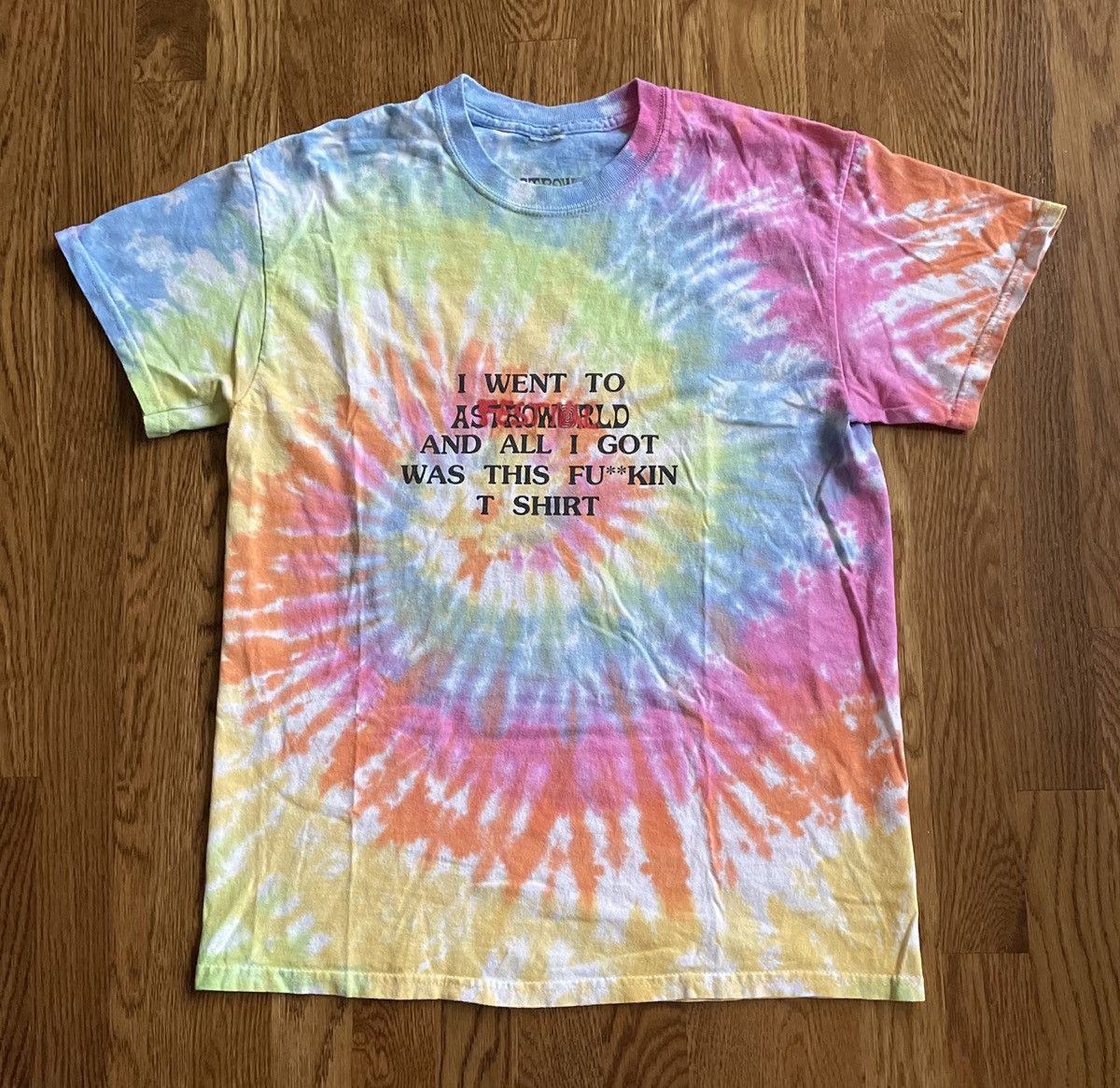 Travis Scott Medium Astroworld Tie Dye Where Were You Tee Shirt Size US M / EU 48-50 / 2 - 1 Thumbnail