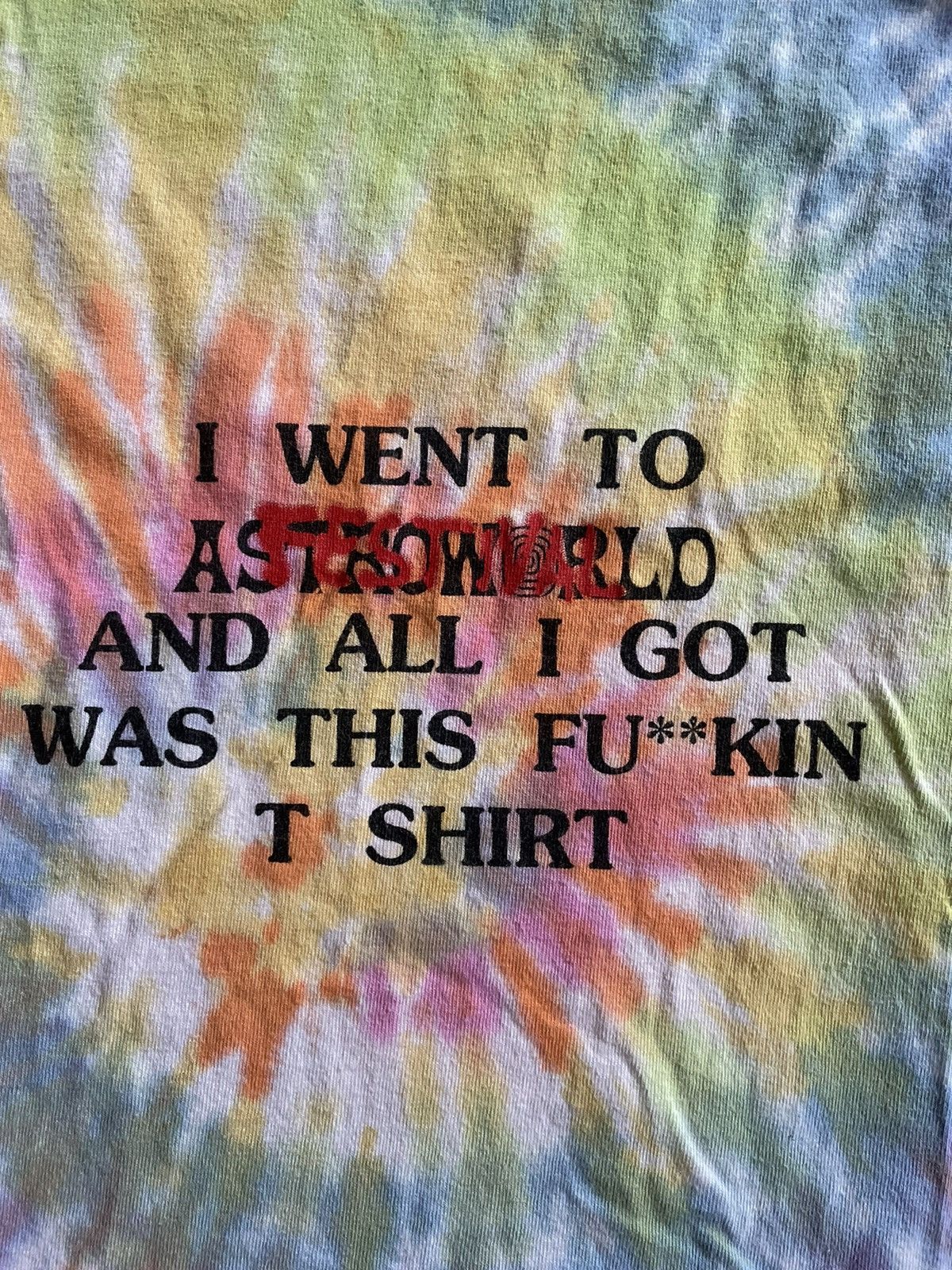Travis Scott Medium Astroworld Tie Dye Where Were You Tee Shirt Size US M / EU 48-50 / 2 - 3 Thumbnail