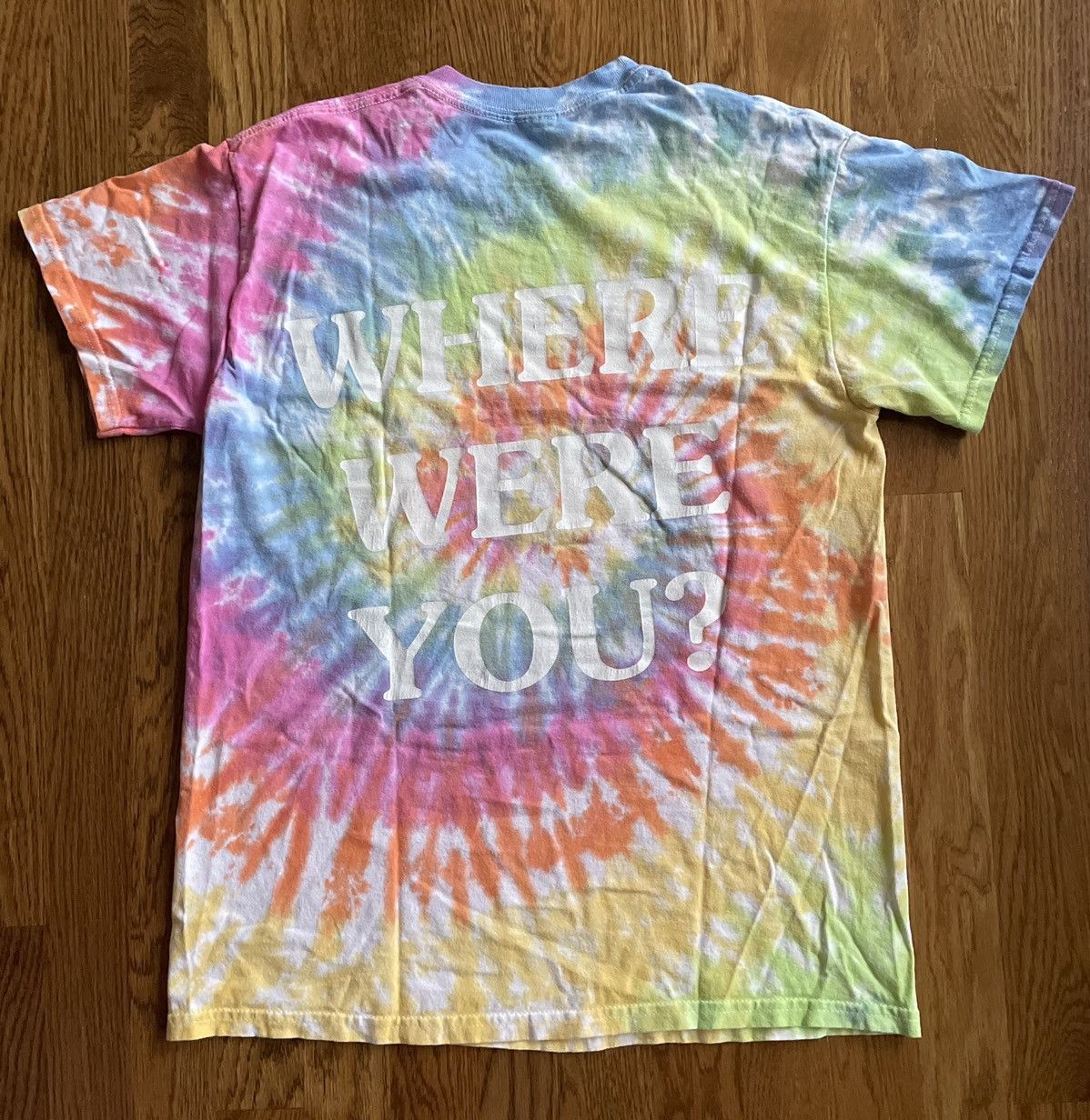 Travis Scott Medium Astroworld Tie Dye Where Were You Tee Shirt Size US M / EU 48-50 / 2 - 2 Thumbnail