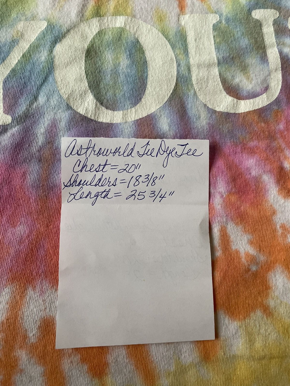 Travis Scott Medium Astroworld Tie Dye Where Were You Tee Shirt Size US M / EU 48-50 / 2 - 4 Thumbnail