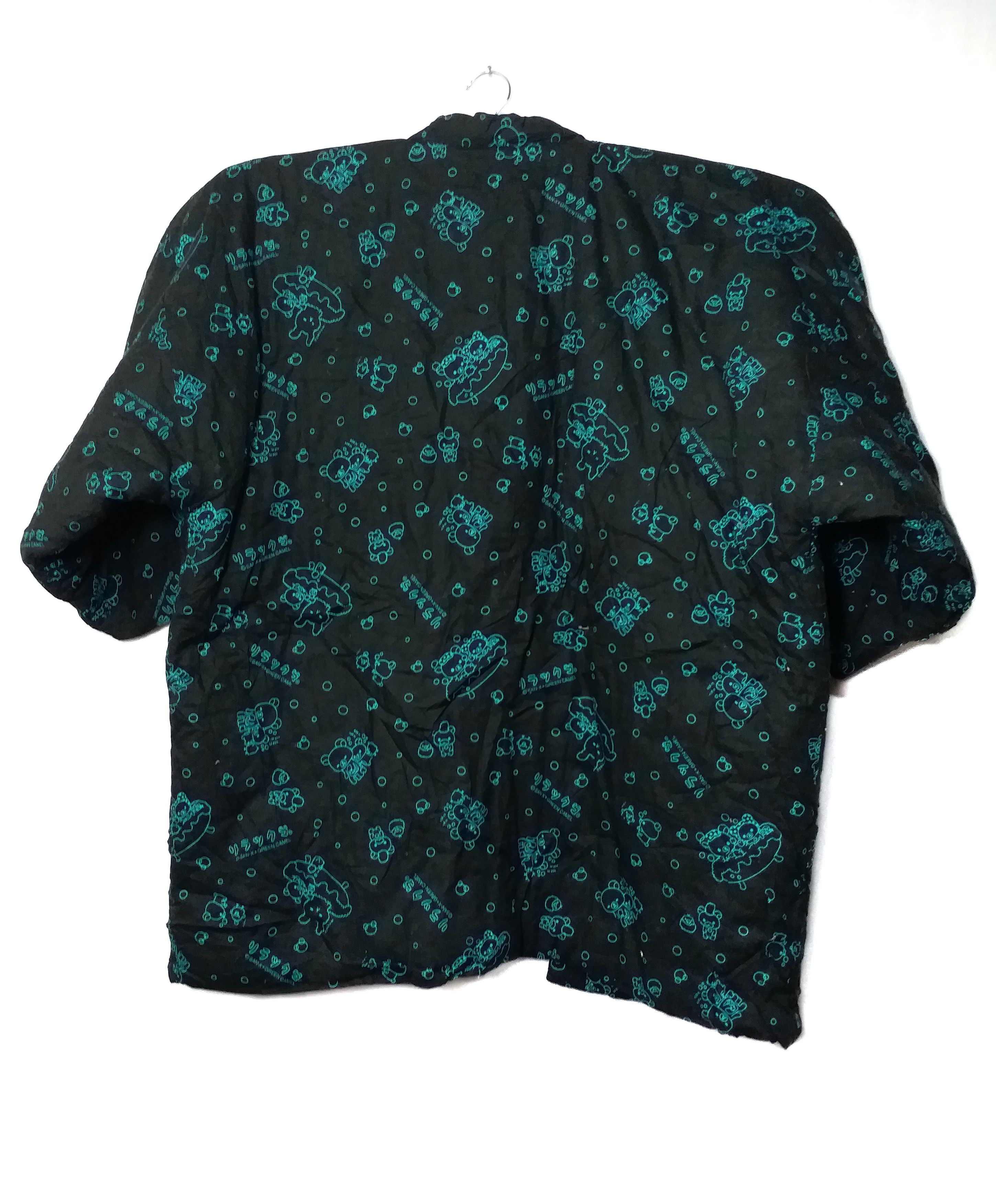 Japanese Brand 🔴Japan Hanten Noragi Kimono Fullprinted SAN X+Green Camel Size US XL / EU 56 / 4 - 2 Thumbnail