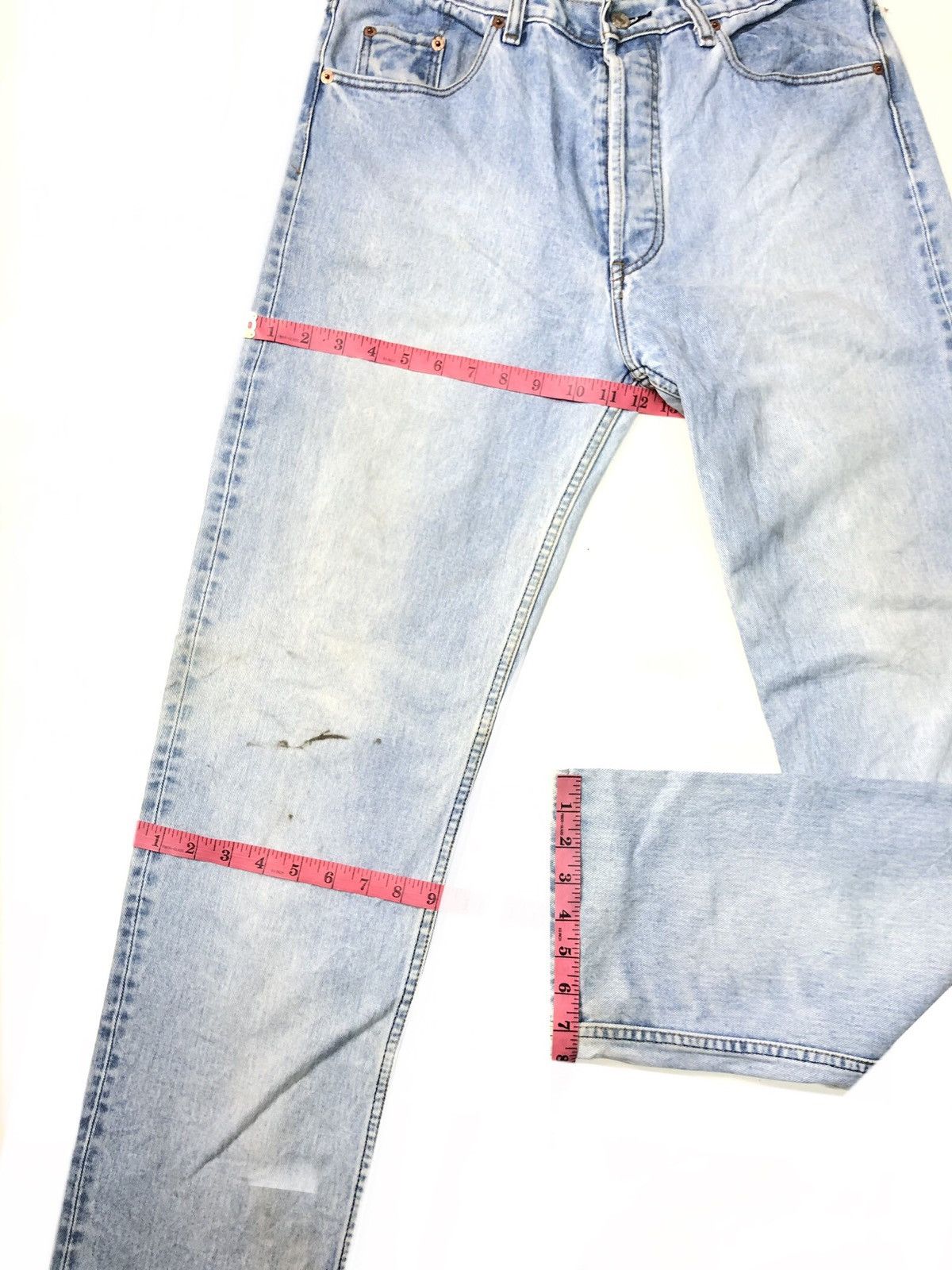 Levi's × Vintage VINTAGE 1993 LEVI’S 501 BLUE WASH DISTRESSED DENIM USA 🇺🇸 Size US 33 - 15 Thumbnail