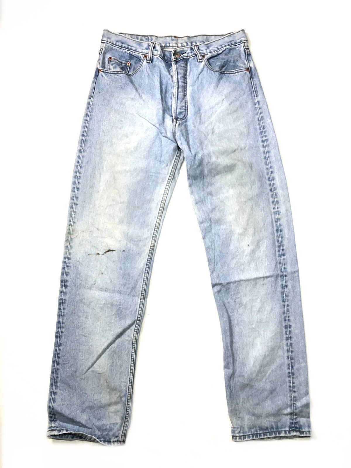 Levi's × Vintage VINTAGE 1993 LEVI’S 501 BLUE WASH DISTRESSED DENIM USA 🇺🇸 Size US 33 - 3 Thumbnail