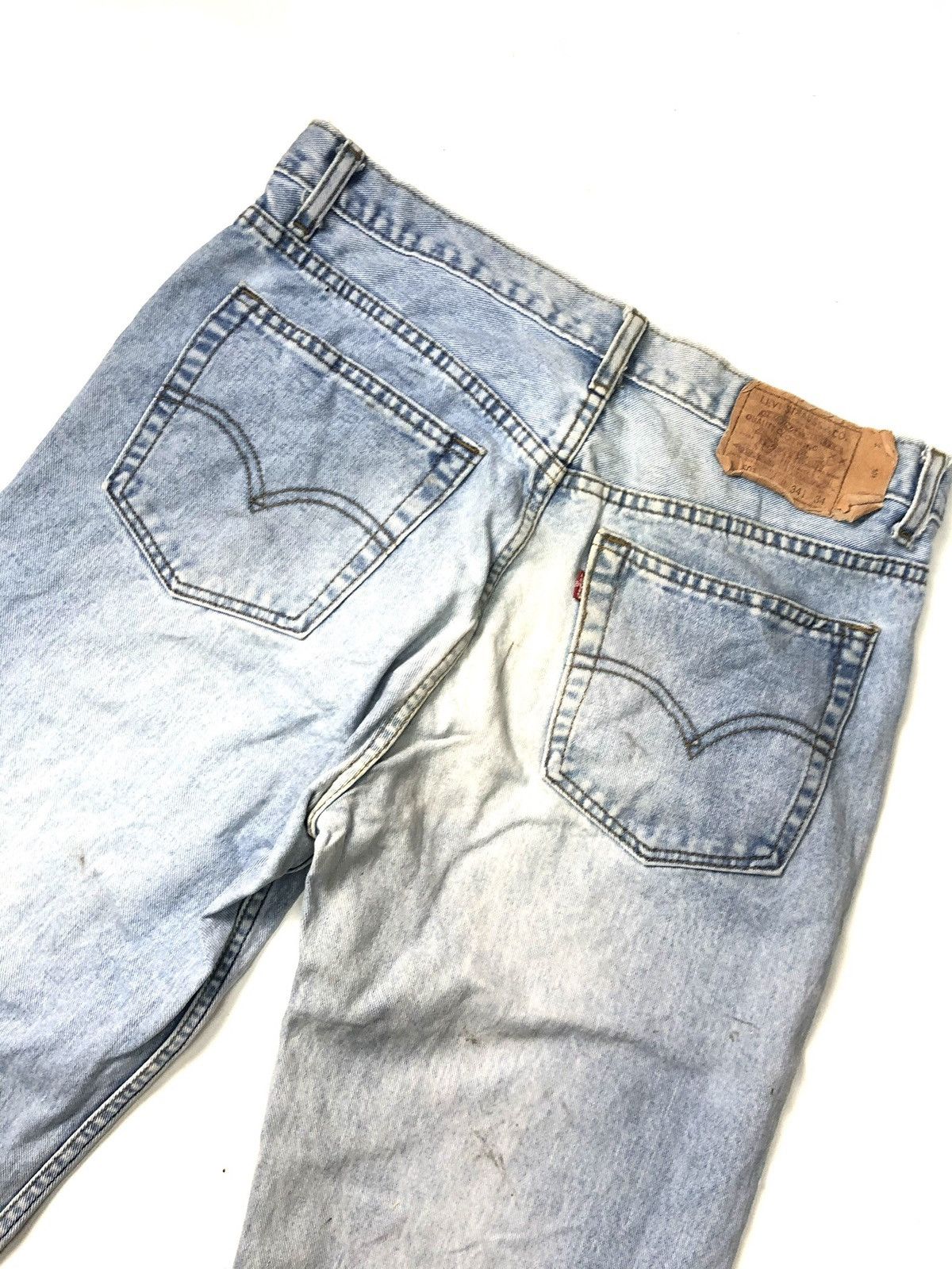 Levi's × Vintage VINTAGE 1993 LEVI’S 501 BLUE WASH DISTRESSED DENIM USA 🇺🇸 Size US 33 - 12 Thumbnail