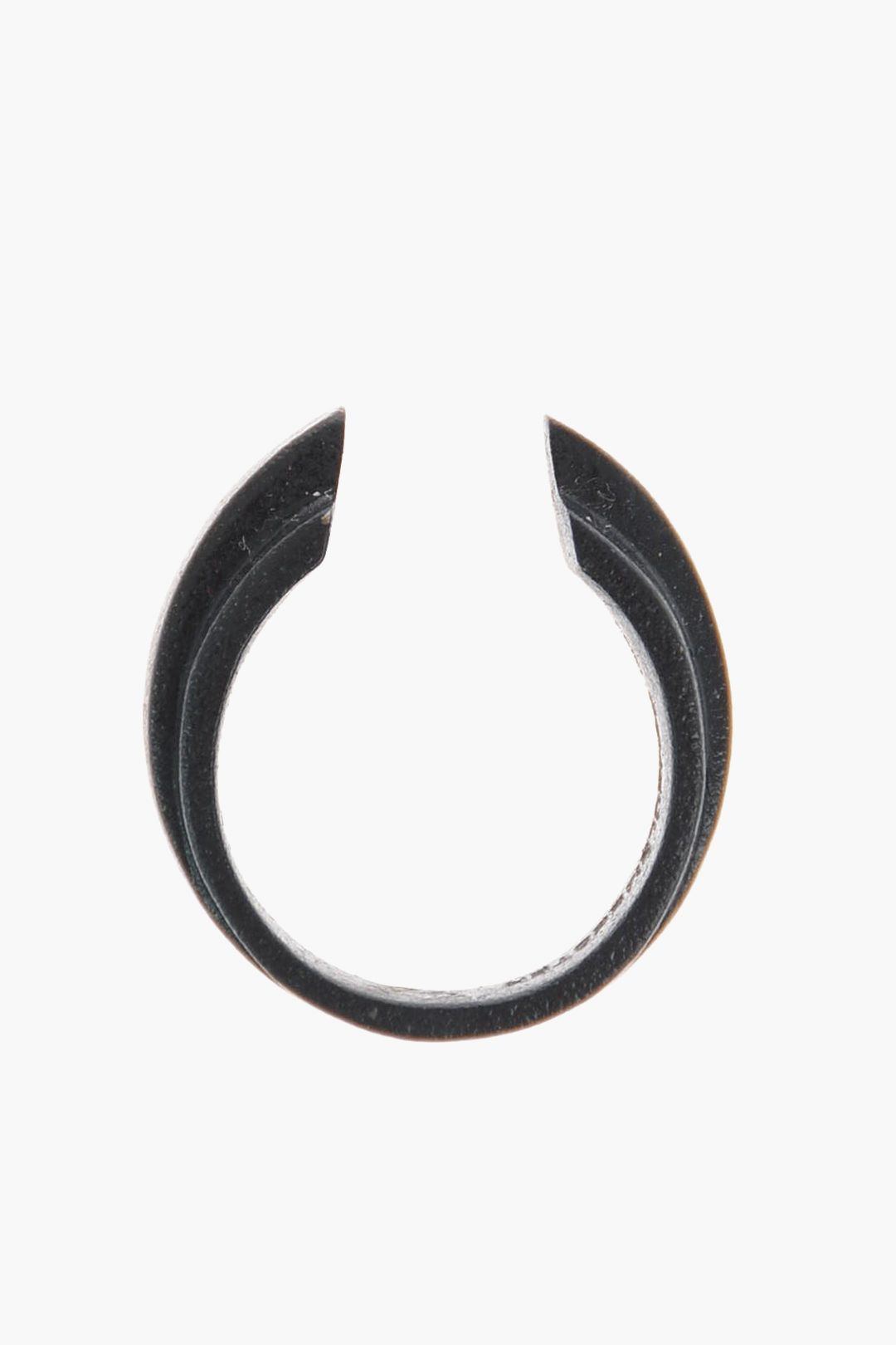 Ann Demeulemeester Ring in Black in 5mm Size Size ONE SIZE - 1 Thumbnail