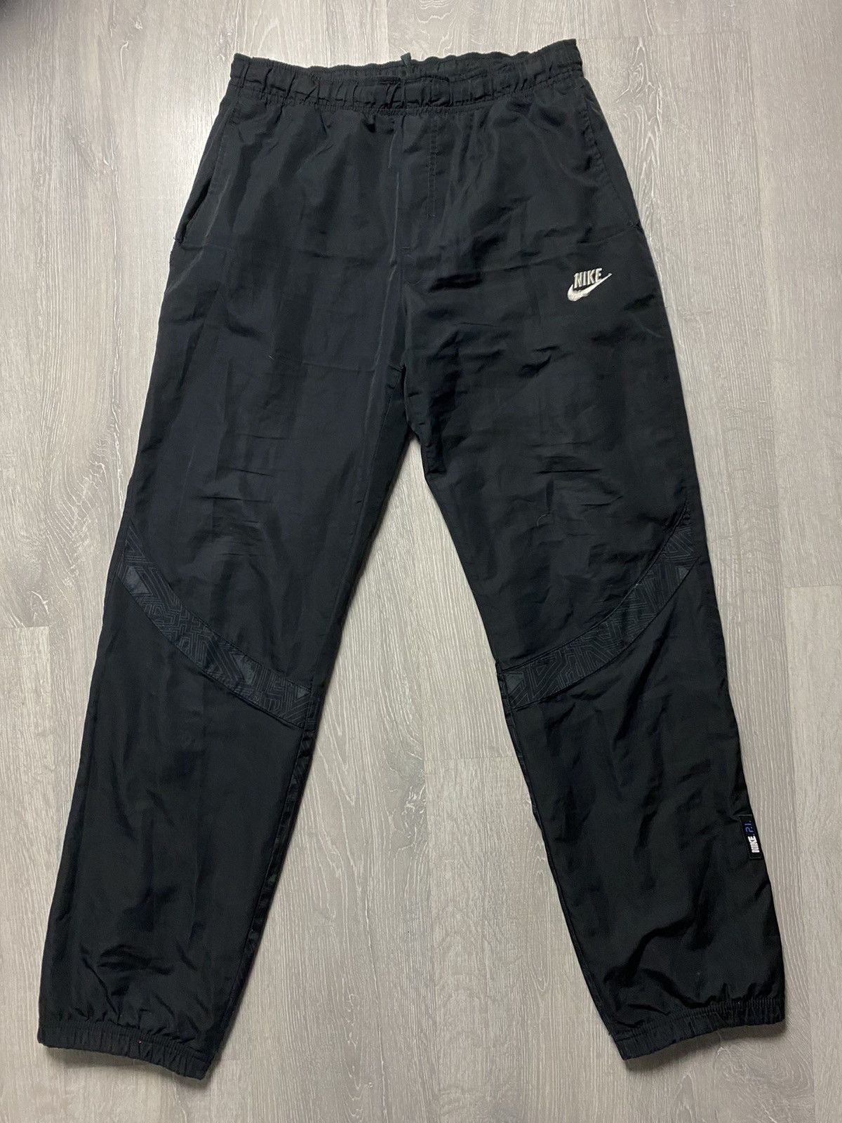 Nike × Vintage Nike Premier vintage black track pants small swoosh 2000s Size US 30 / EU 46 - 1 Thumbnail