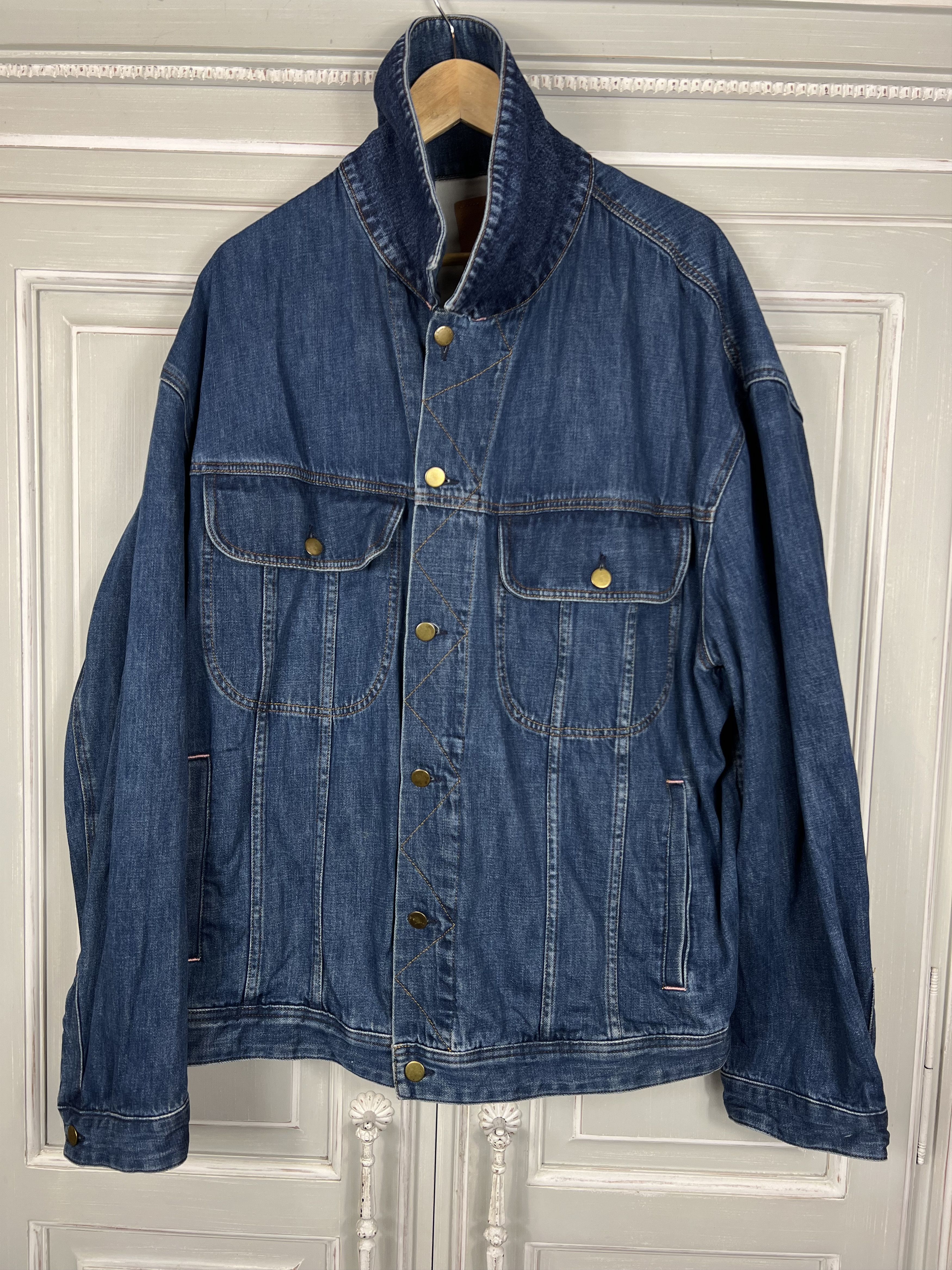 Pre-owned Acne Studios Acne Oversized Denim Pepper Jacket Bla Konst In Indigo