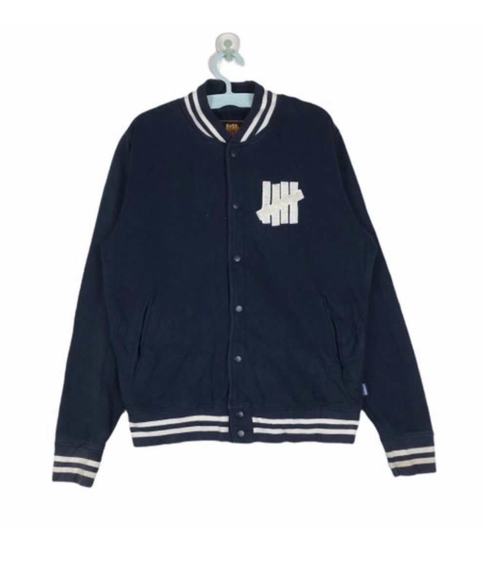 Undefeated Rare UNDEFEATED signature logo snap button varsity jacket Size US M / EU 48-50 / 2 - 3 Thumbnail