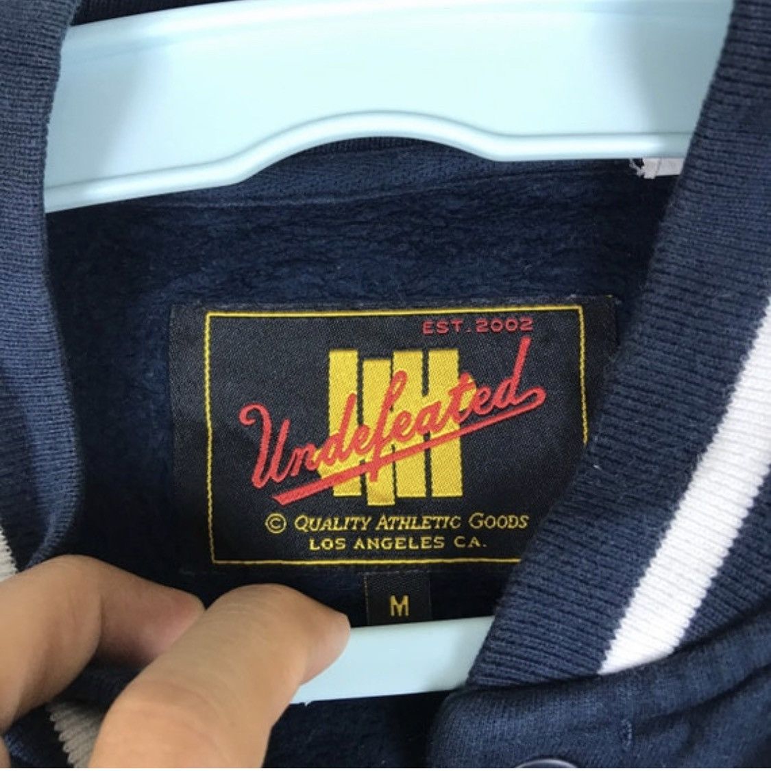 Undefeated Rare UNDEFEATED signature logo snap button varsity jacket Size US M / EU 48-50 / 2 - 6 Thumbnail