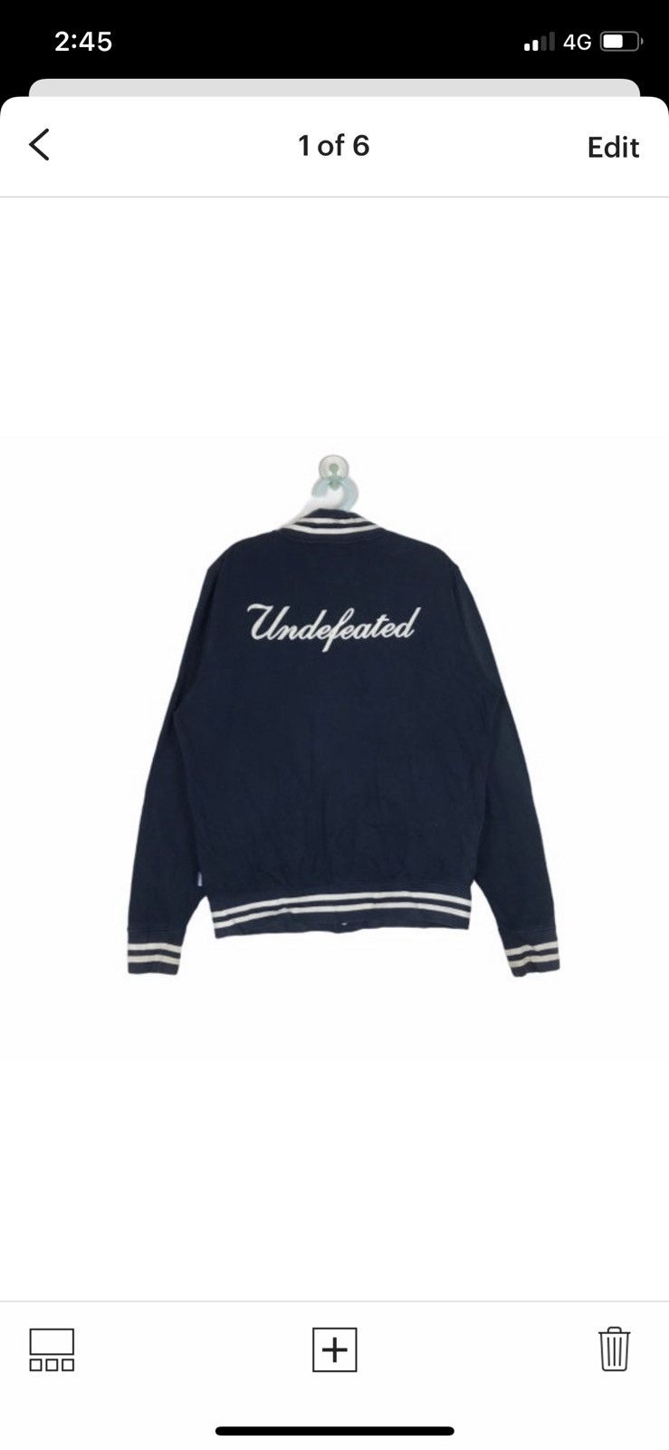 Undefeated Rare UNDEFEATED signature logo snap button varsity jacket Size US M / EU 48-50 / 2 - 1 Thumbnail