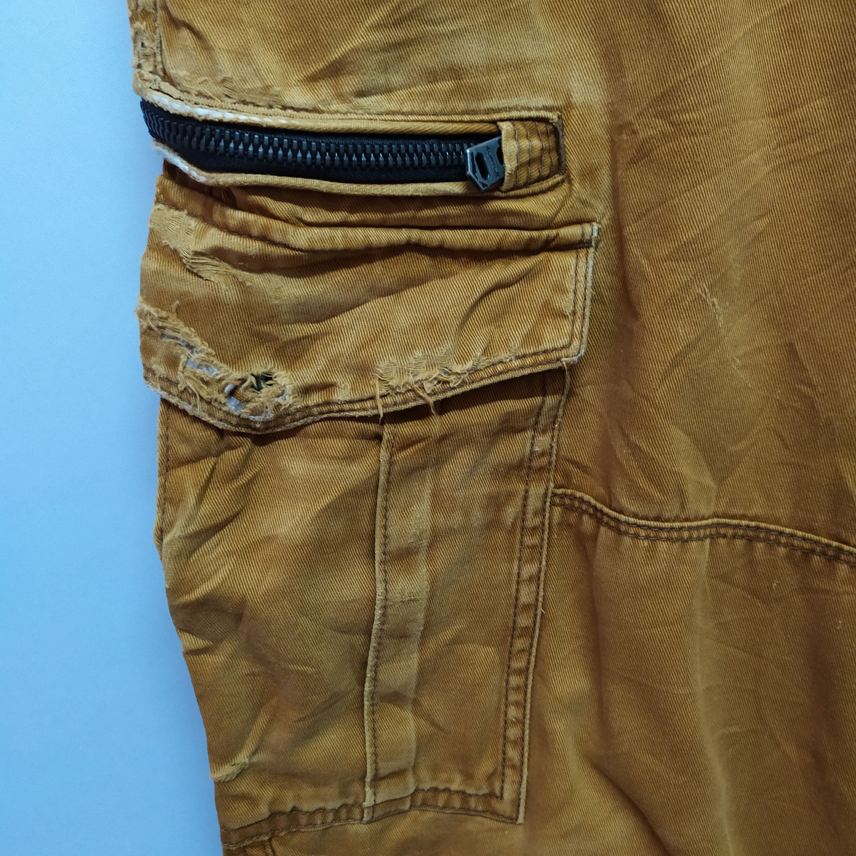 Japanese Brand × Vintage VINTAGE JAPANESE FADED BROWN CARGO PANTS Size US 30 / EU 46 - 6 Thumbnail