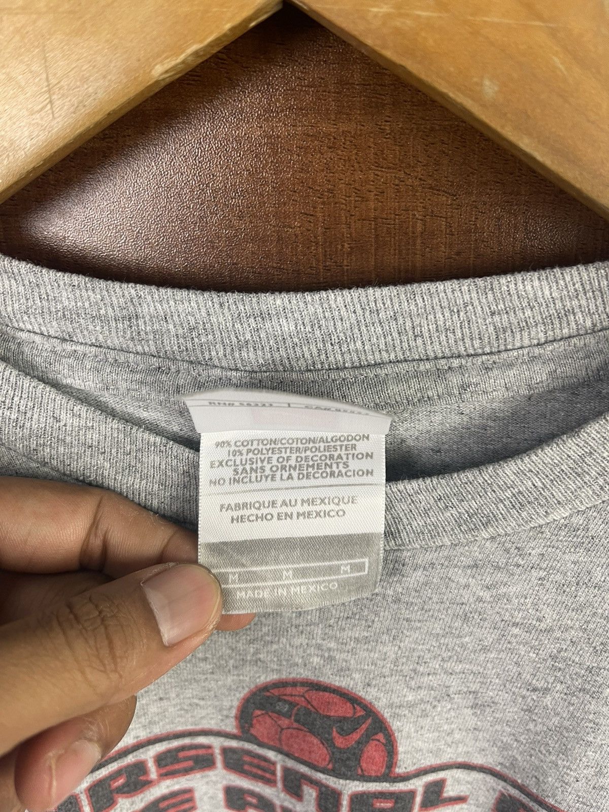 Nike × Vintage Vintage 90s Nike Soccer Arsenal Team back swooh hit Shirt Size US M / EU 48-50 / 2 - 5 Thumbnail