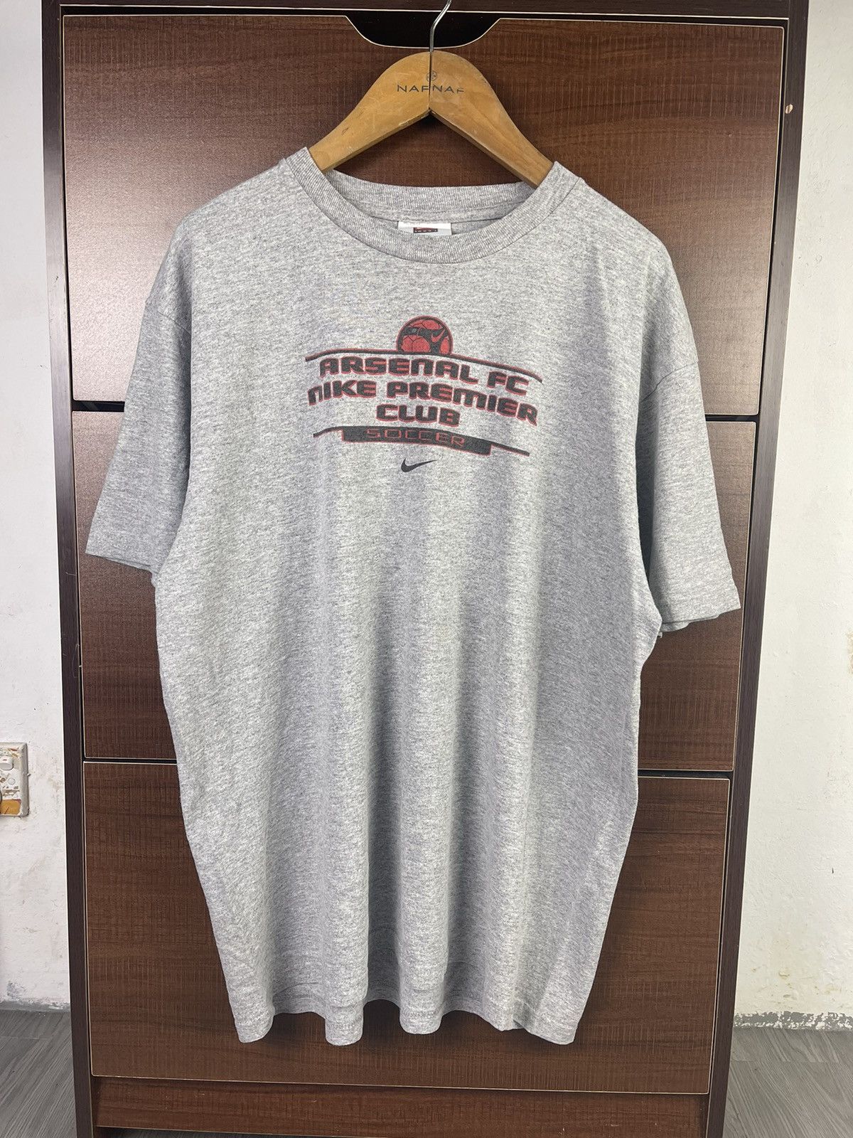 Nike × Vintage Vintage 90s Nike Soccer Arsenal Team back swooh hit Shirt Size US M / EU 48-50 / 2 - 2 Thumbnail