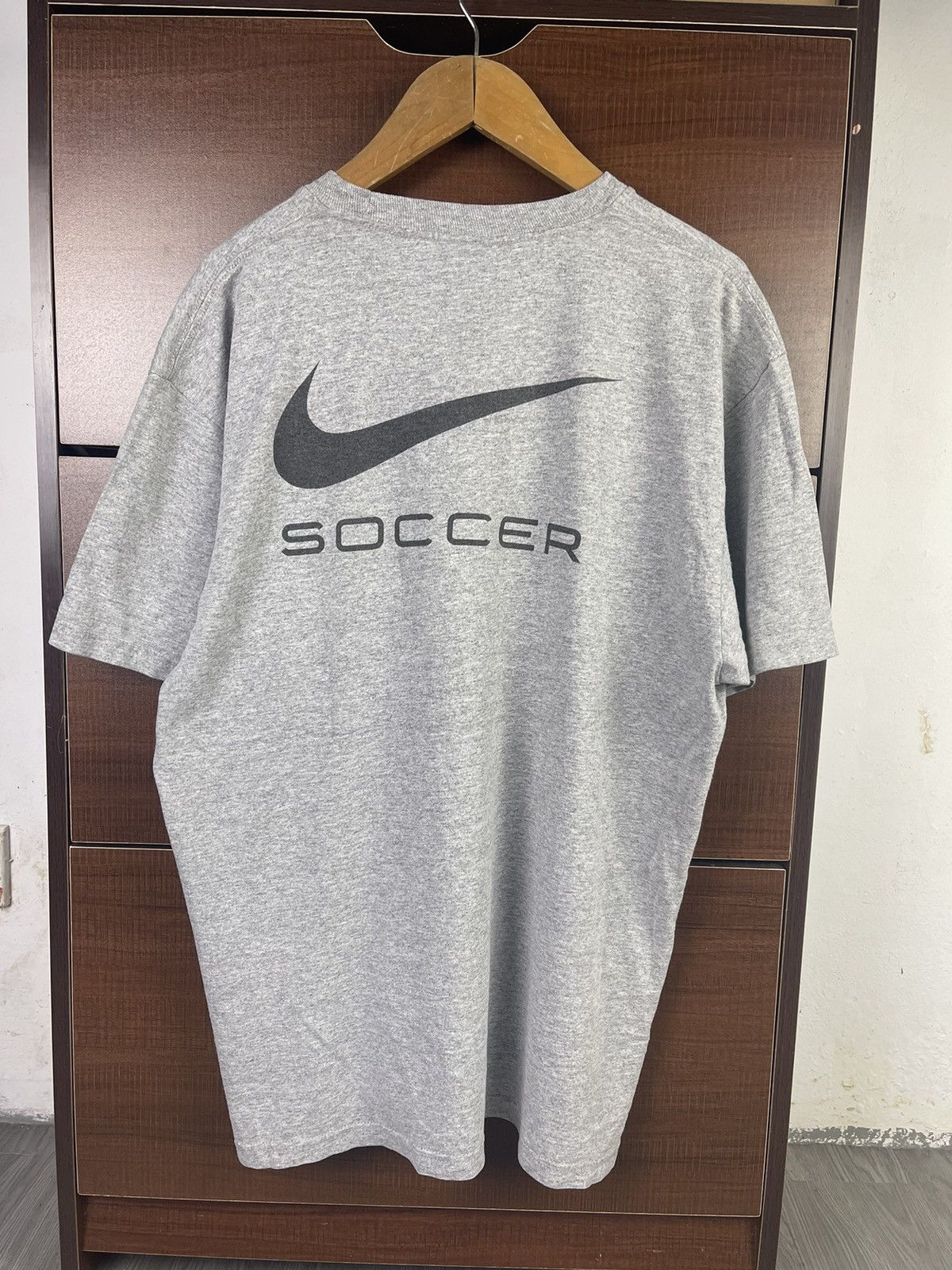Nike × Vintage Vintage 90s Nike Soccer Arsenal Team back swooh hit Shirt Size US M / EU 48-50 / 2 - 1 Thumbnail