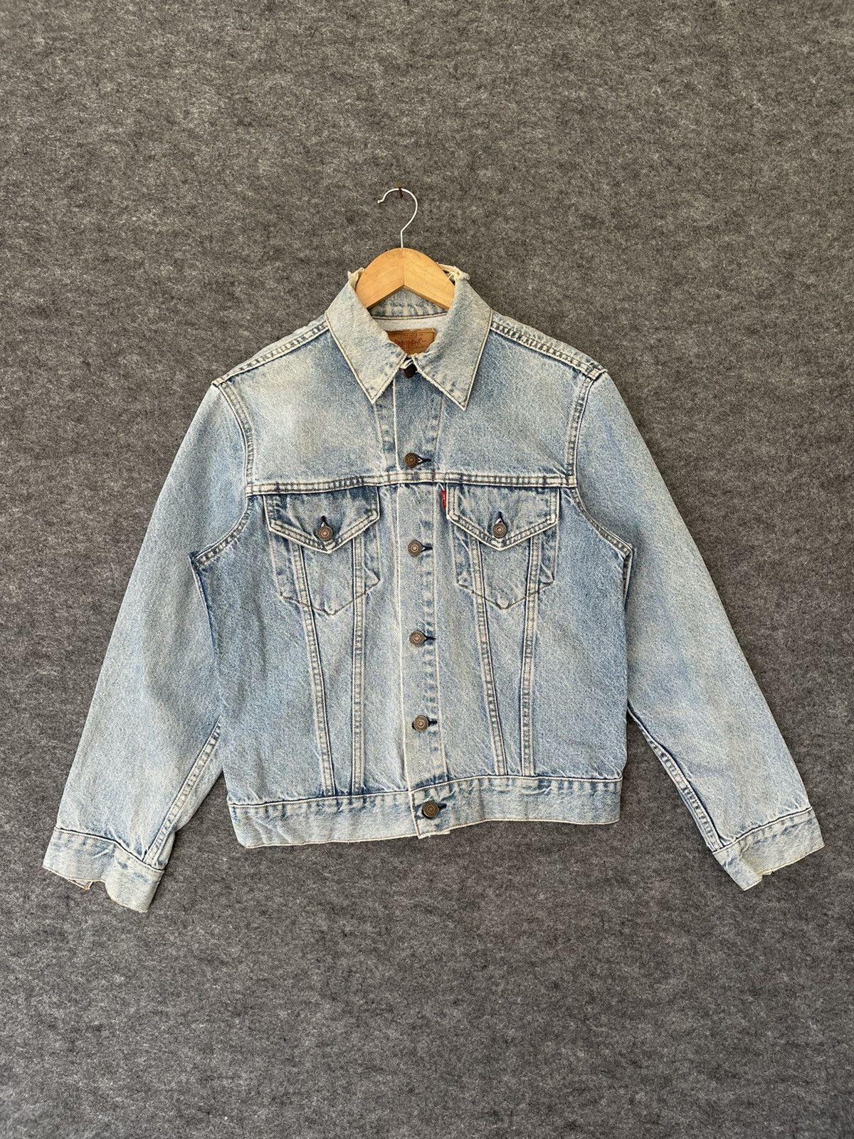 image of Levis Vintage Clothing Vintage Levis Denim Worker Jacket, Men's (Size Medium)