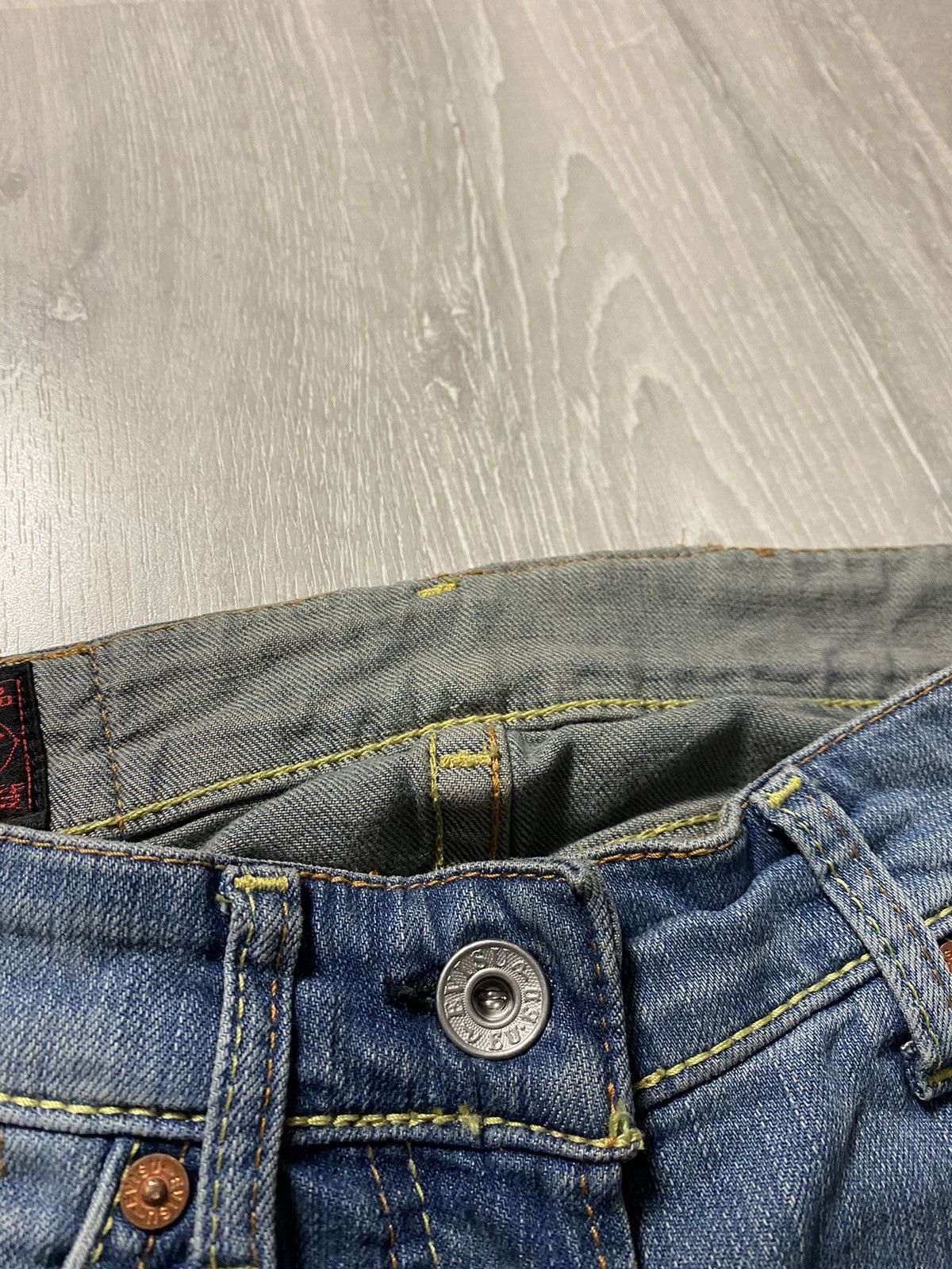 Evisu Evisu EU ED vintage blue jeans white seagulls Japan Size 26" / US 2 / IT 38 - 6 Thumbnail
