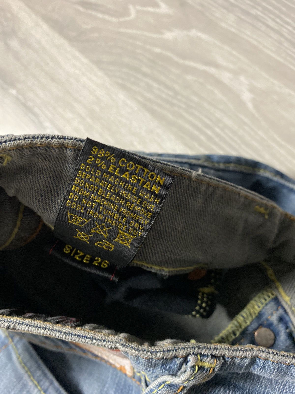 Evisu Evisu EU ED vintage blue jeans white seagulls Japan Size 26" / US 2 / IT 38 - 4 Thumbnail