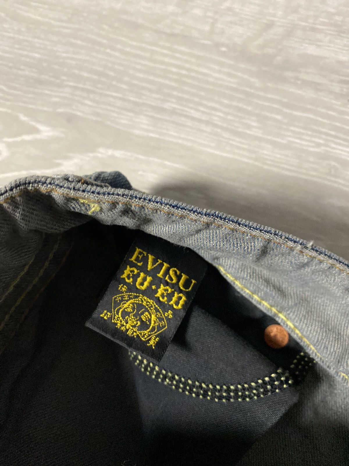 Evisu Evisu EU ED vintage blue jeans white seagulls Japan Size 26" / US 2 / IT 38 - 7 Thumbnail