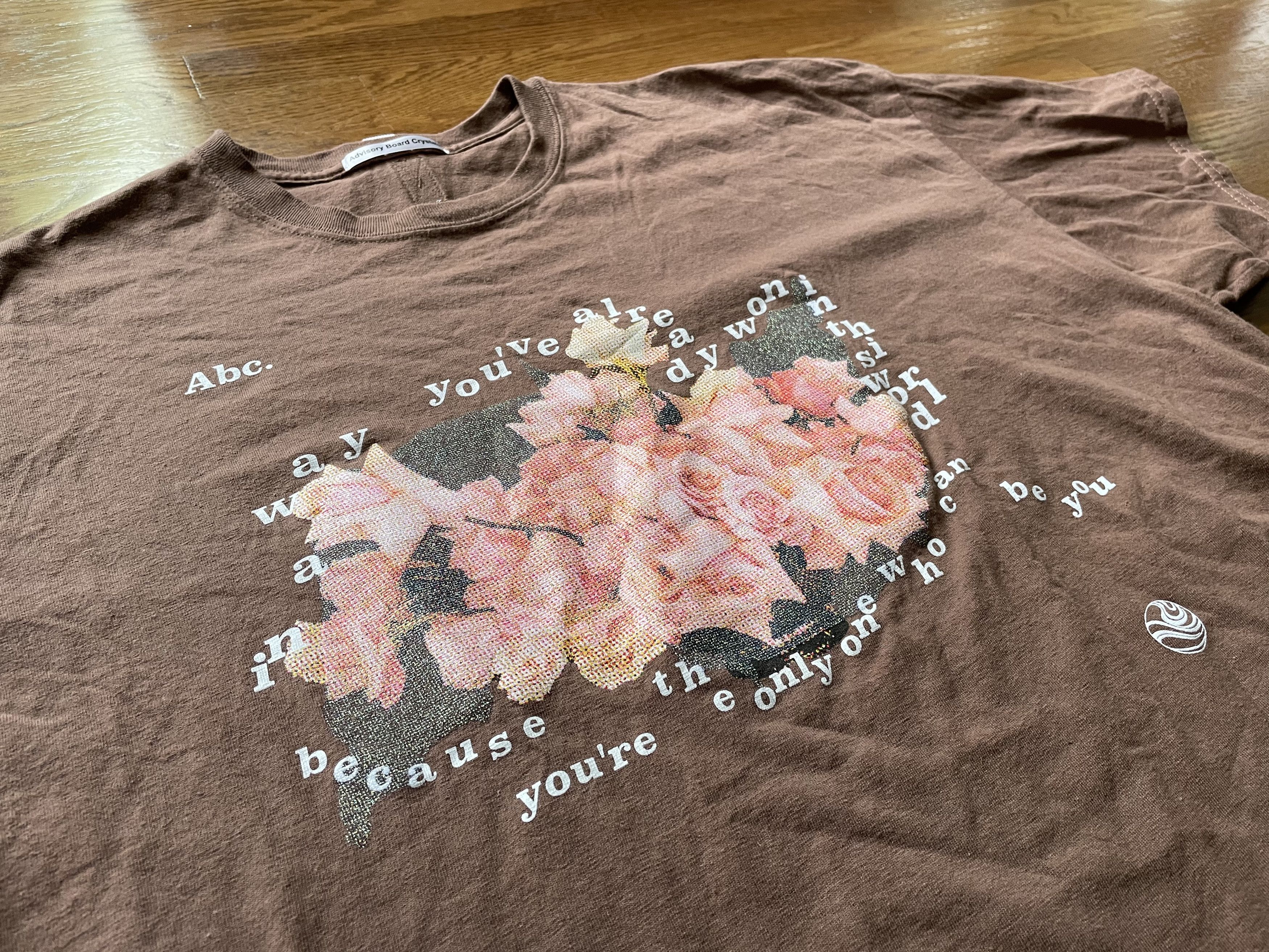 Advisory Board Crystals 2XL XXL Brown ABC Mothers Day Tee Shirt Earth Flowers Size US XXL / EU 58 / 5 - 2 Thumbnail