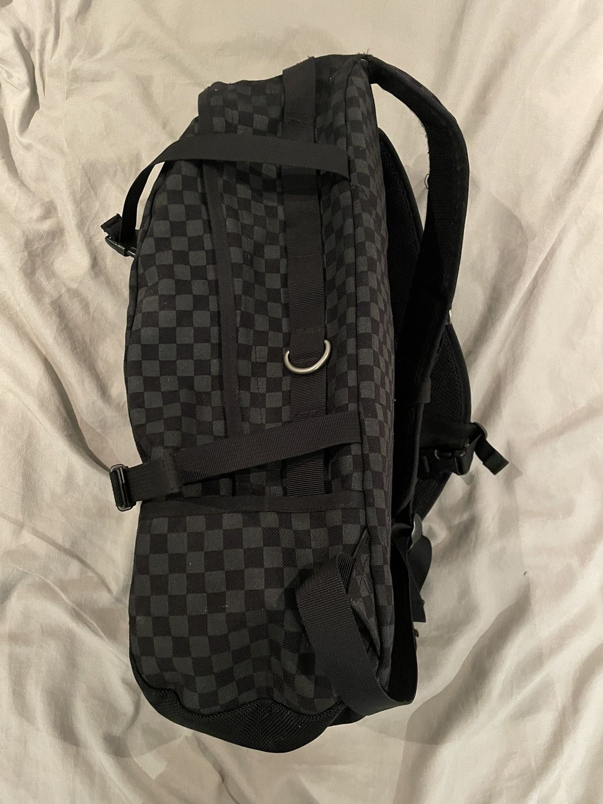 Supreme FW11 SUPREME BLACK DAMIER LV STYLE BACKPACK BAG Size ONE SIZE - 4 Thumbnail